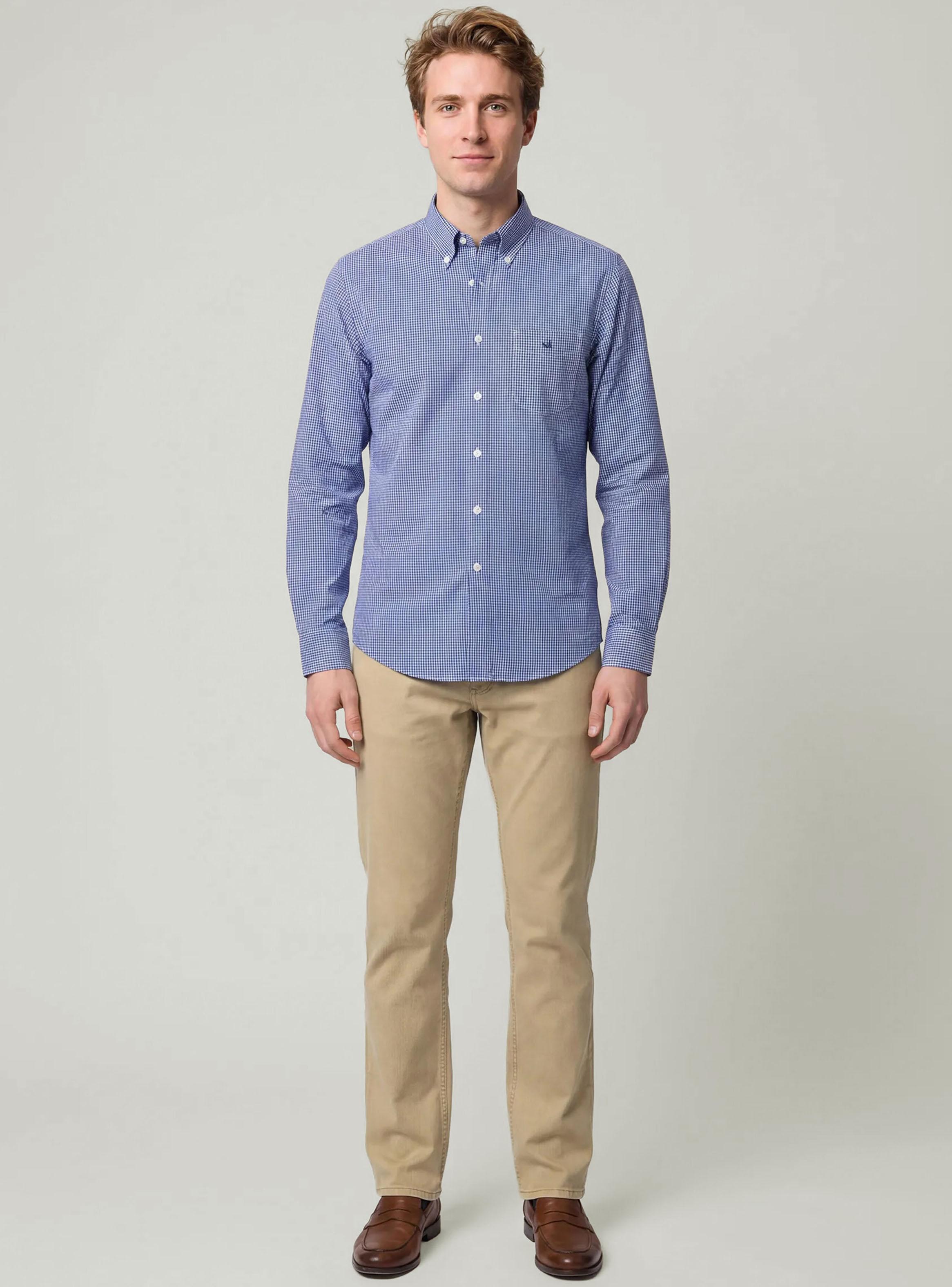 Camisa Sport Manga Larga a Cuadros Regular-3