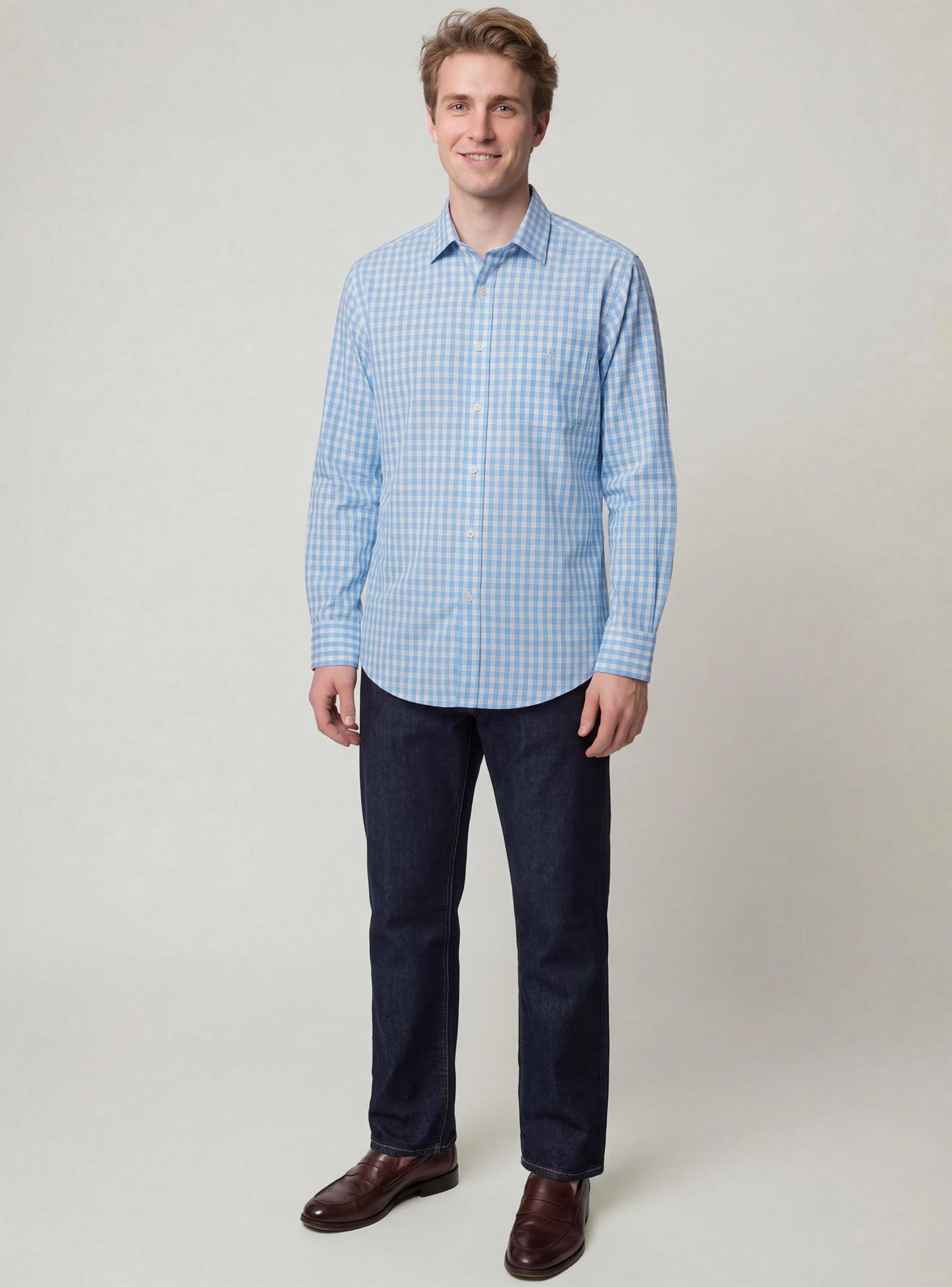 Camisa Sport Cuadros Print Regular-3