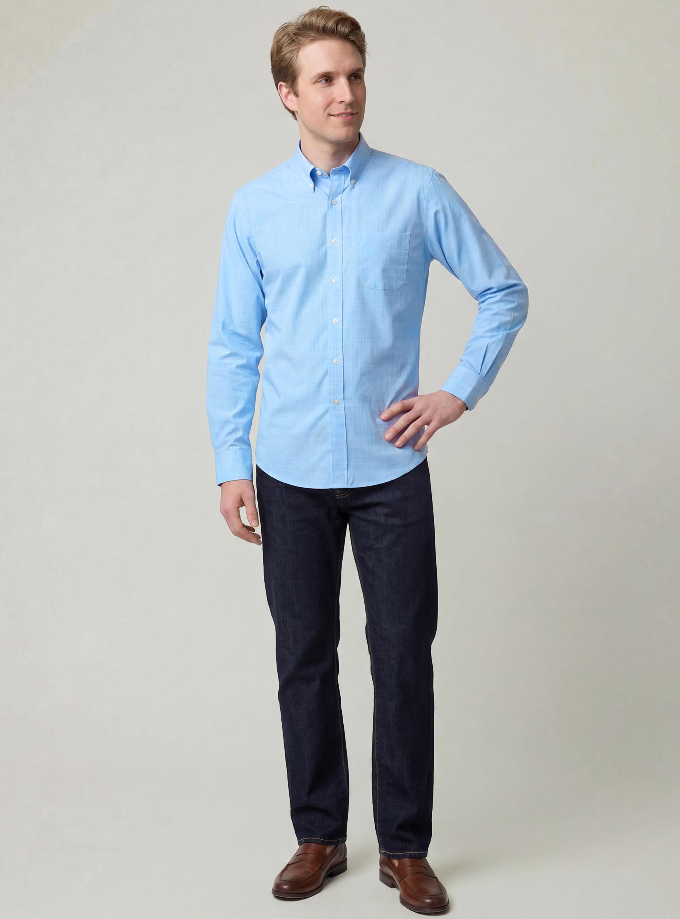 Camisa Sport Button Down Cuadros Regular-3
