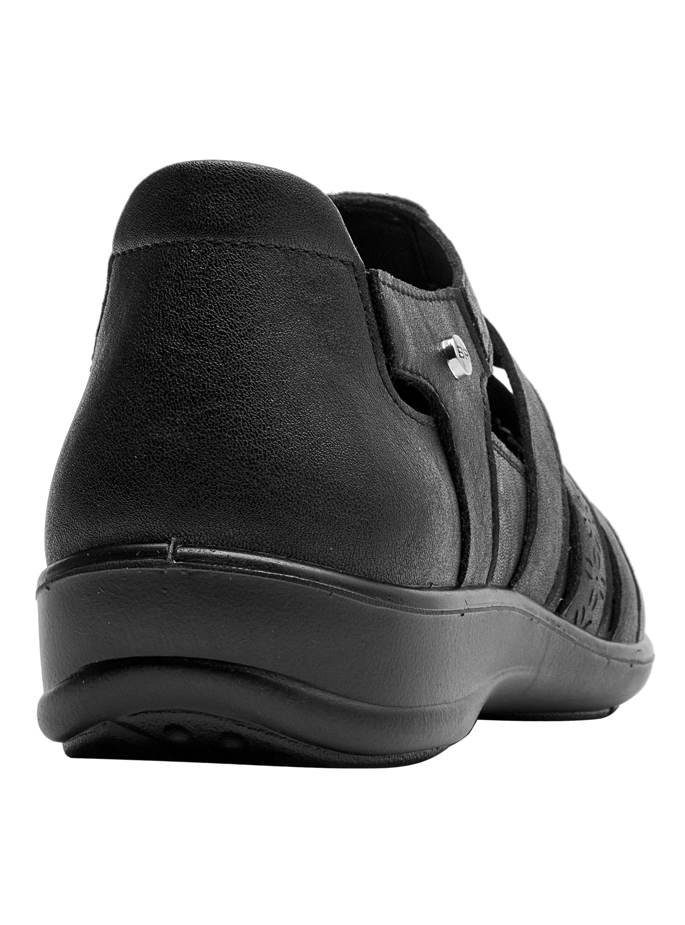Zapato Casual BRM0451 Cuero Correas Entrelazadas Mujer-4