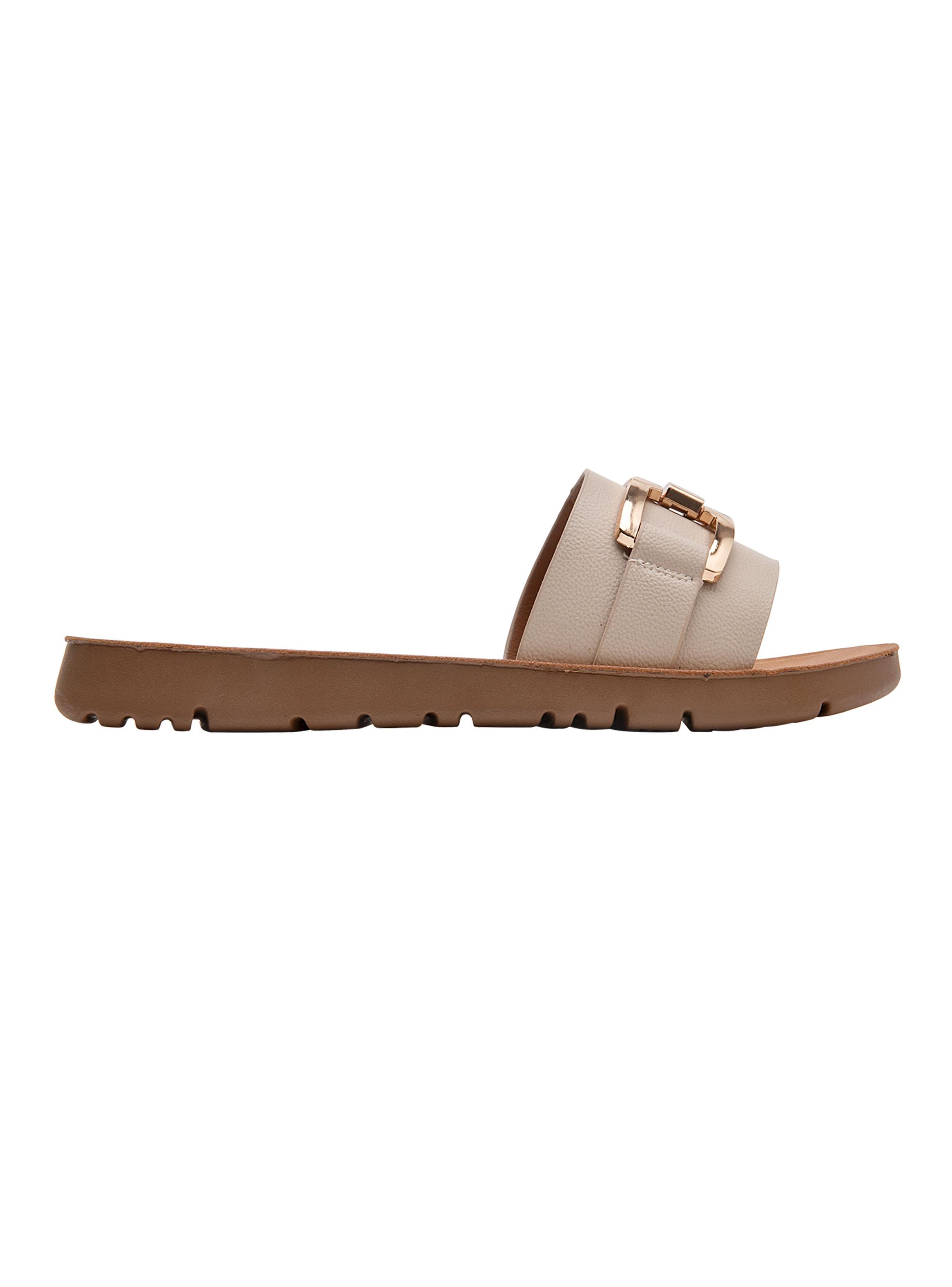 Sandalia Plana con Hebilla BRM0490-0