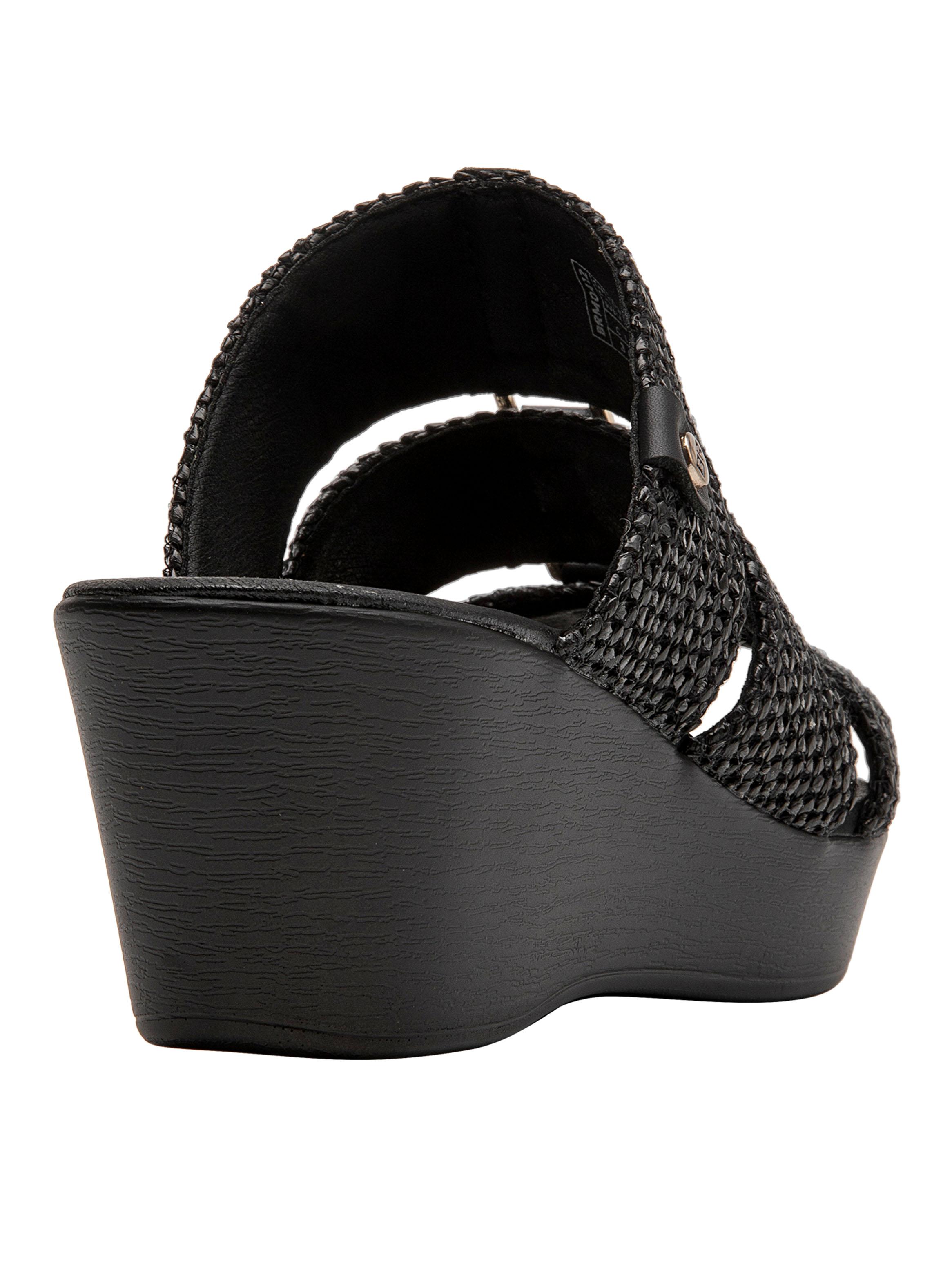 Sandalia Mujer Correas Texturizada BRM0412-4