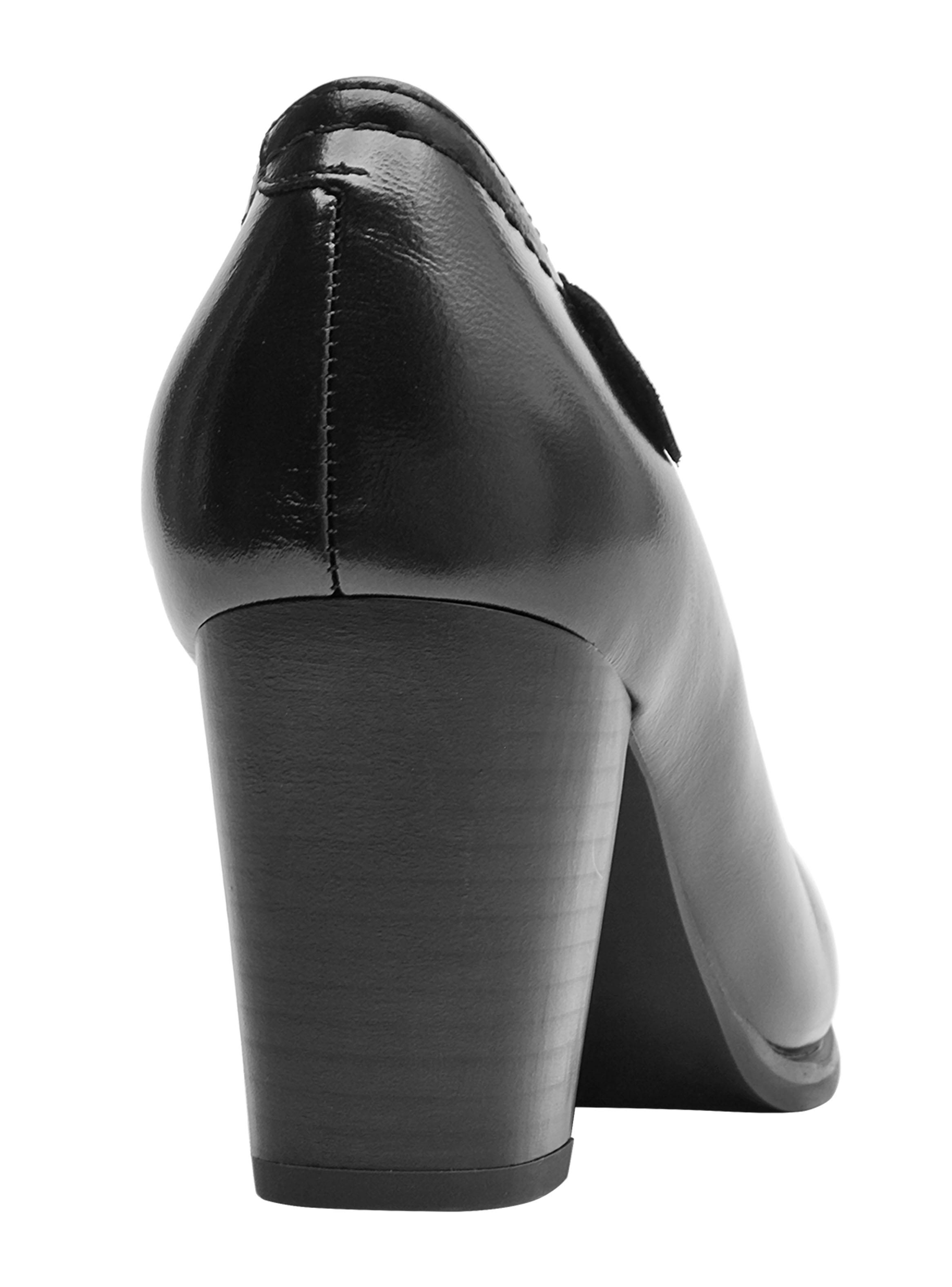 Zapato de Vestir BRM0163 Taco Cuadrado Cuero Mujer-4