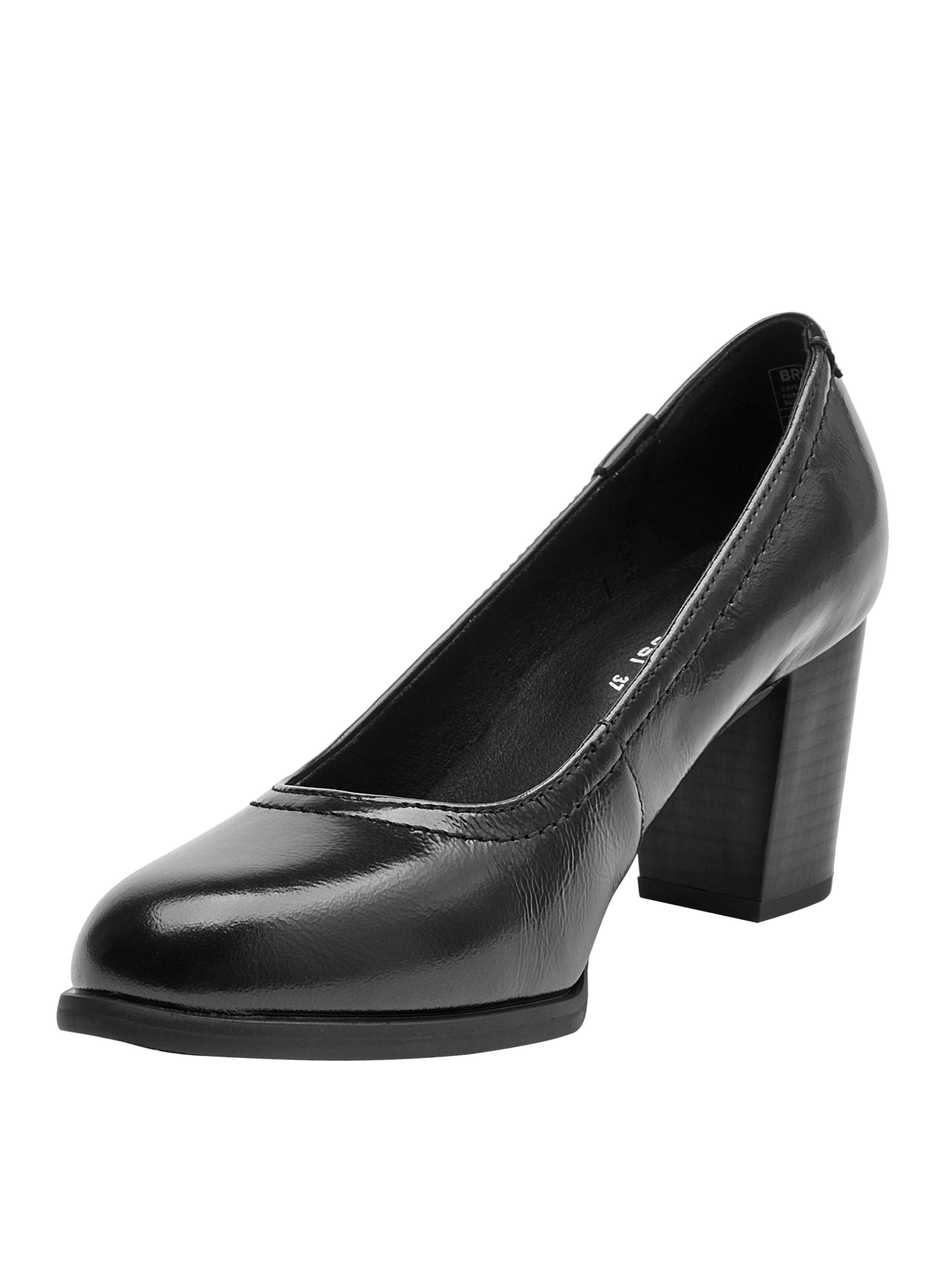 Zapato de Vestir BRM0163 Taco Cuadrado Cuero Mujer-3
