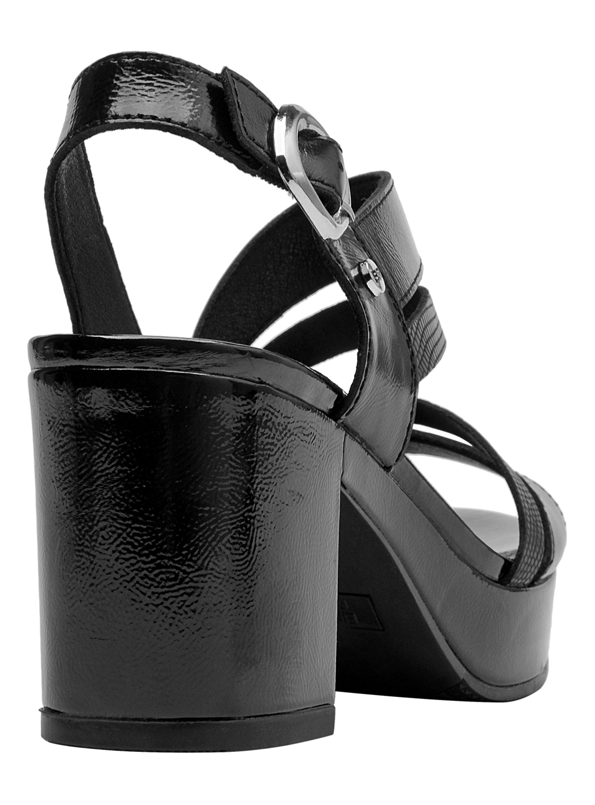 Sandalia Metalizada con Correas BRM0422 Mujer Cuero-4