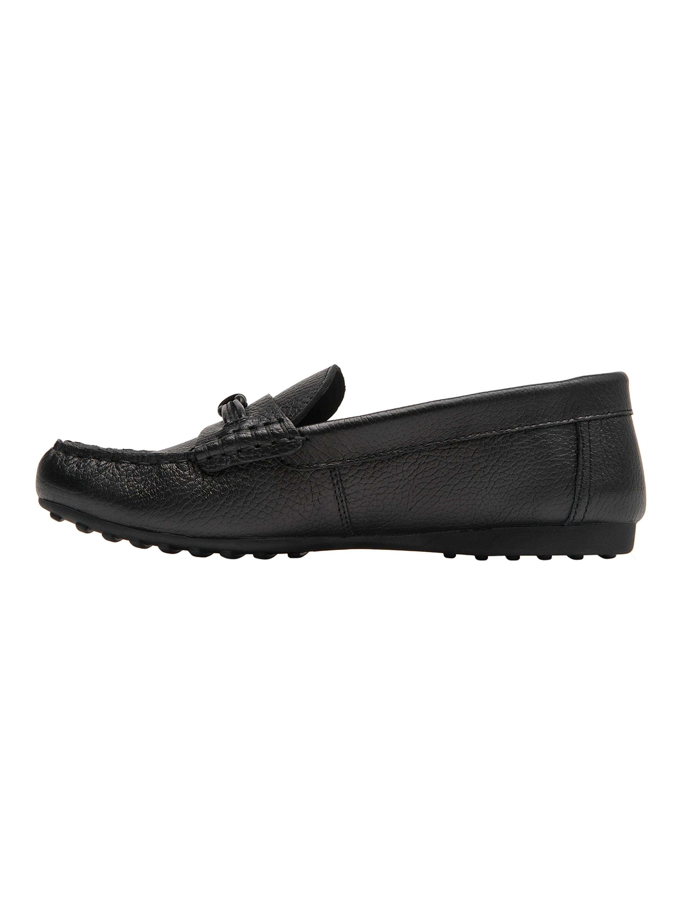 Mocasín de Cuero Casual Texturizado Mujer-2