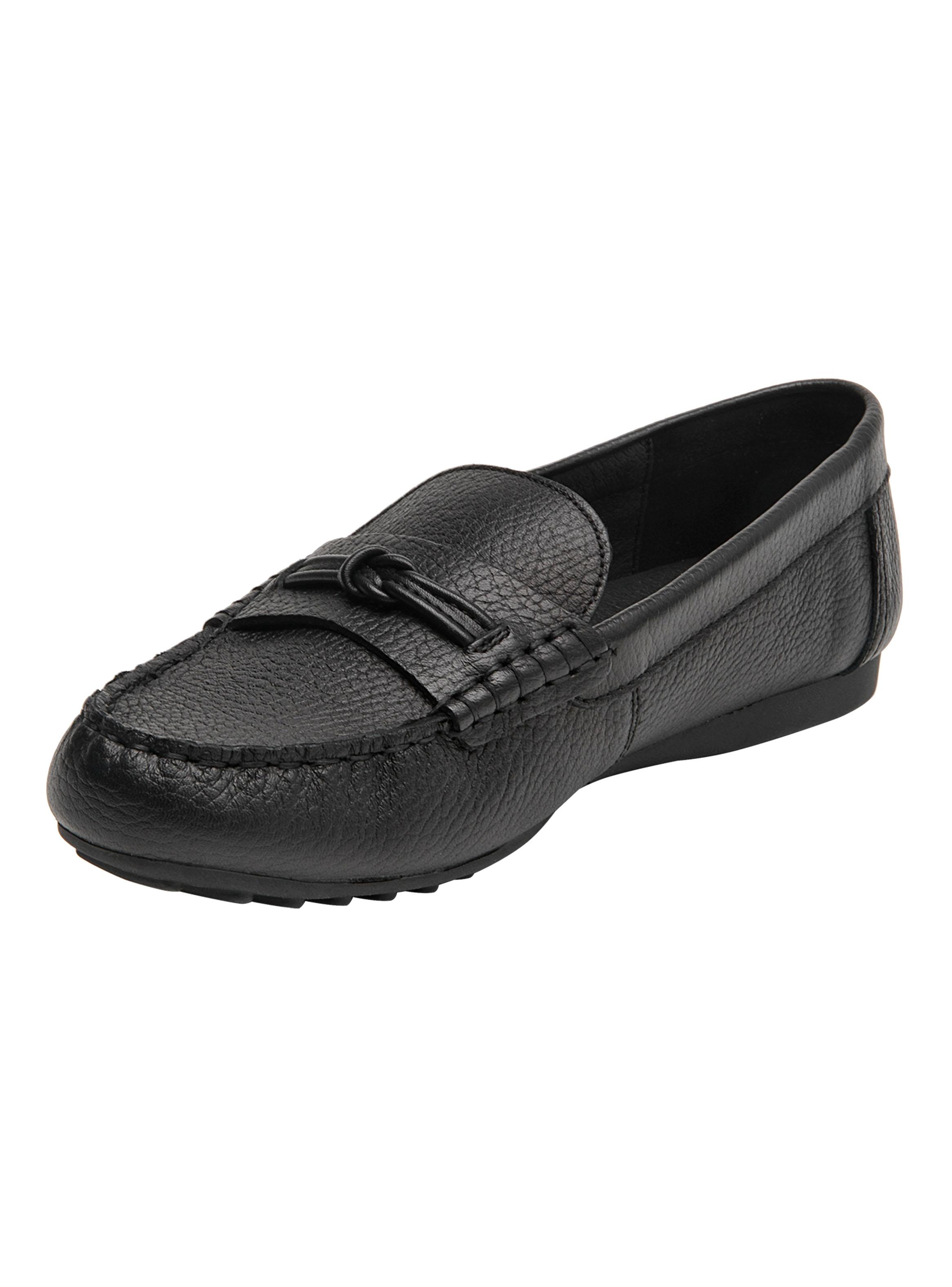 Mocasín de Cuero Casual Texturizado Mujer-3