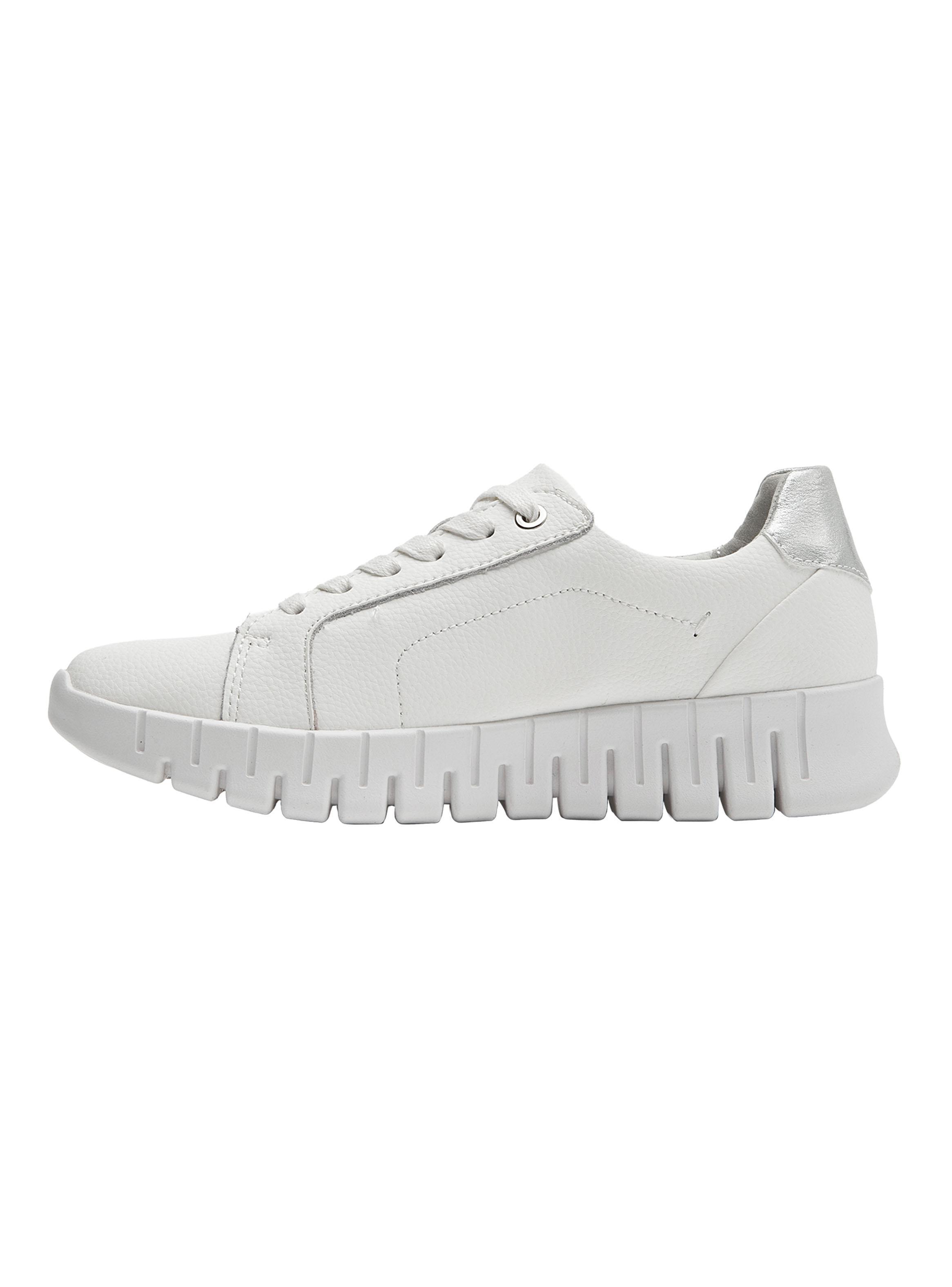 Zapatilla Urbana Cuero Blanca Lisa Mujer-2