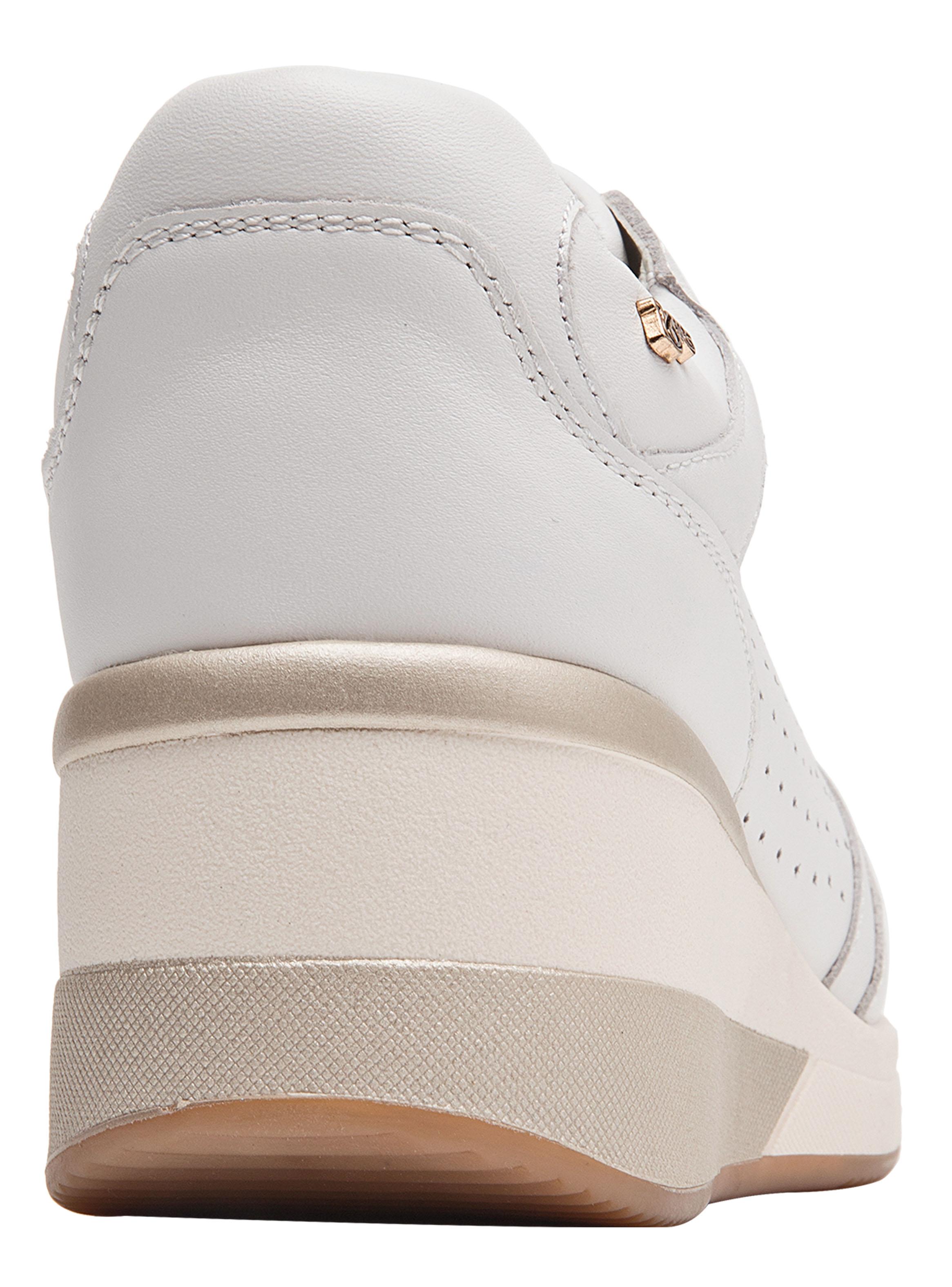 Zapatilla Urbana Metalizada Cuero Mujer-4