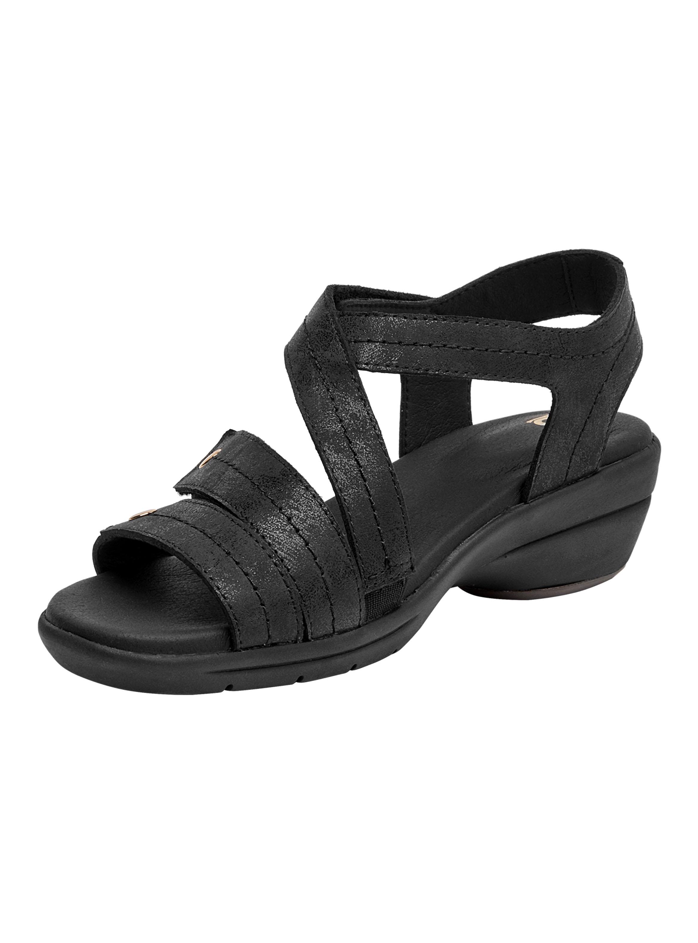 Sandalia Velcro en Correas Cuero Mujer-3