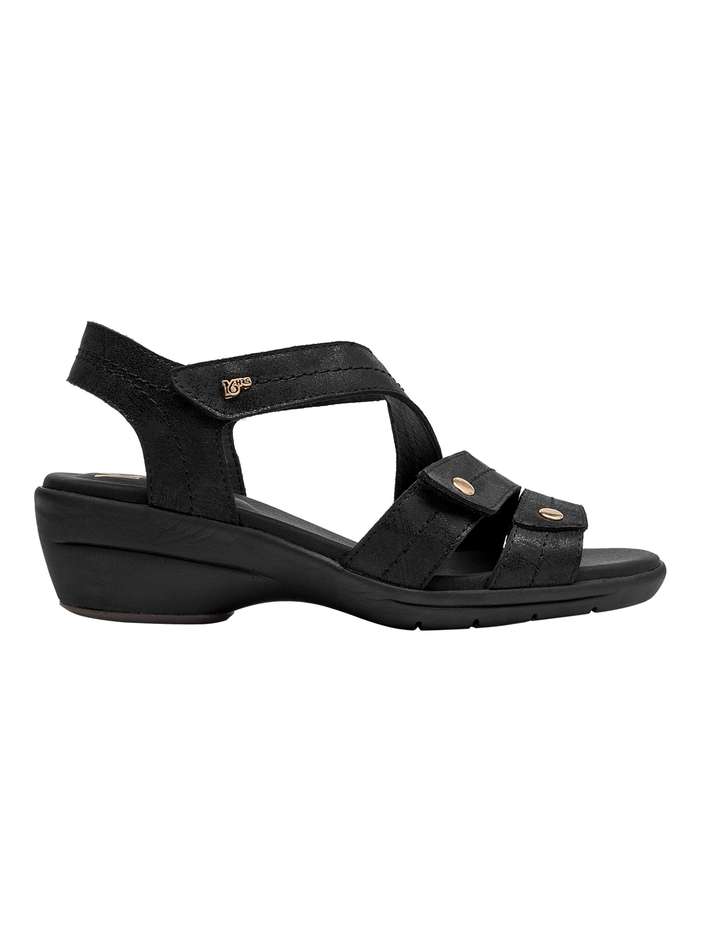 Sandalia Velcro en Correas Cuero Mujer-0