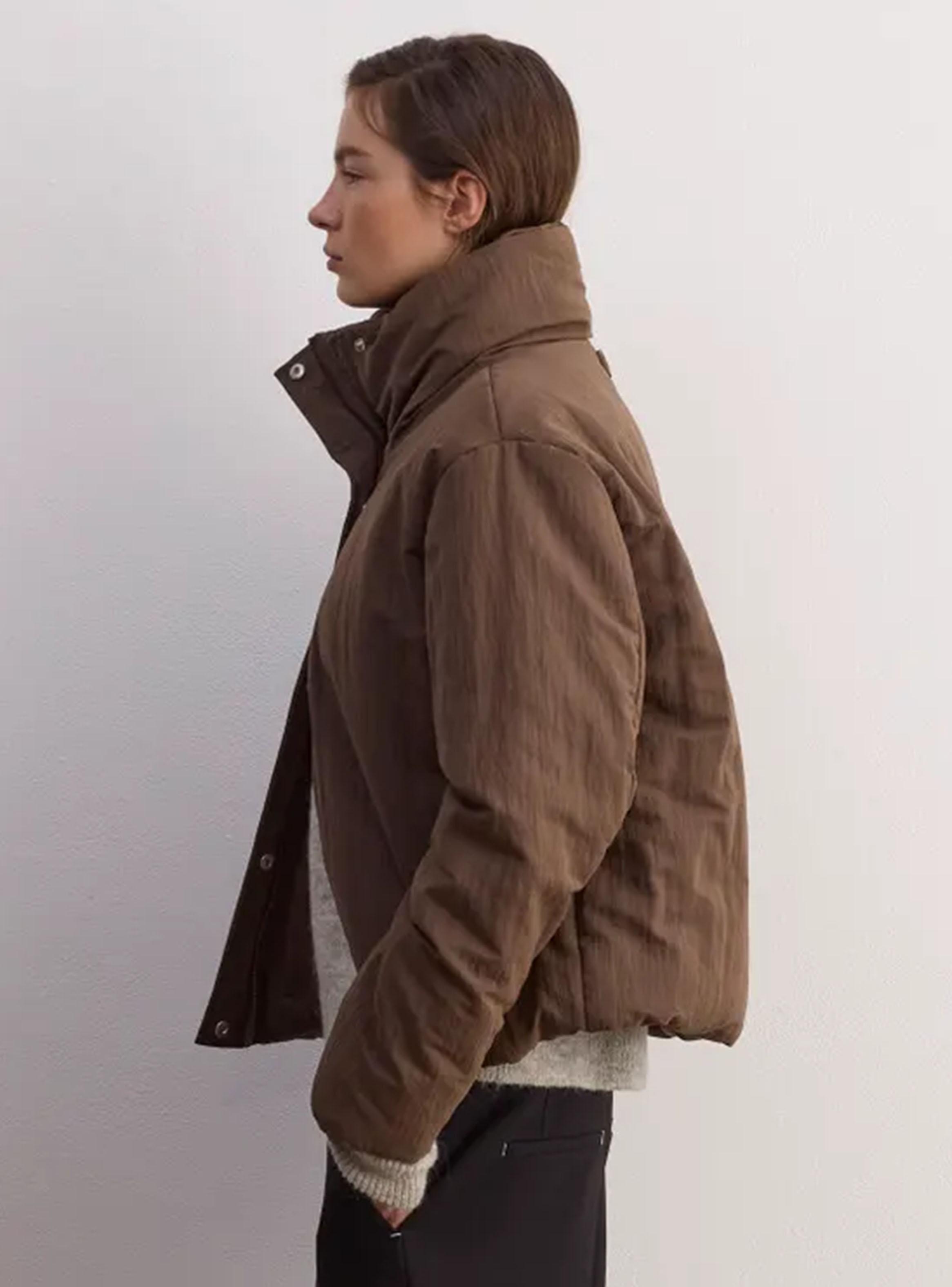 Chaqueta Puffer Ingrid Café Talla S-2