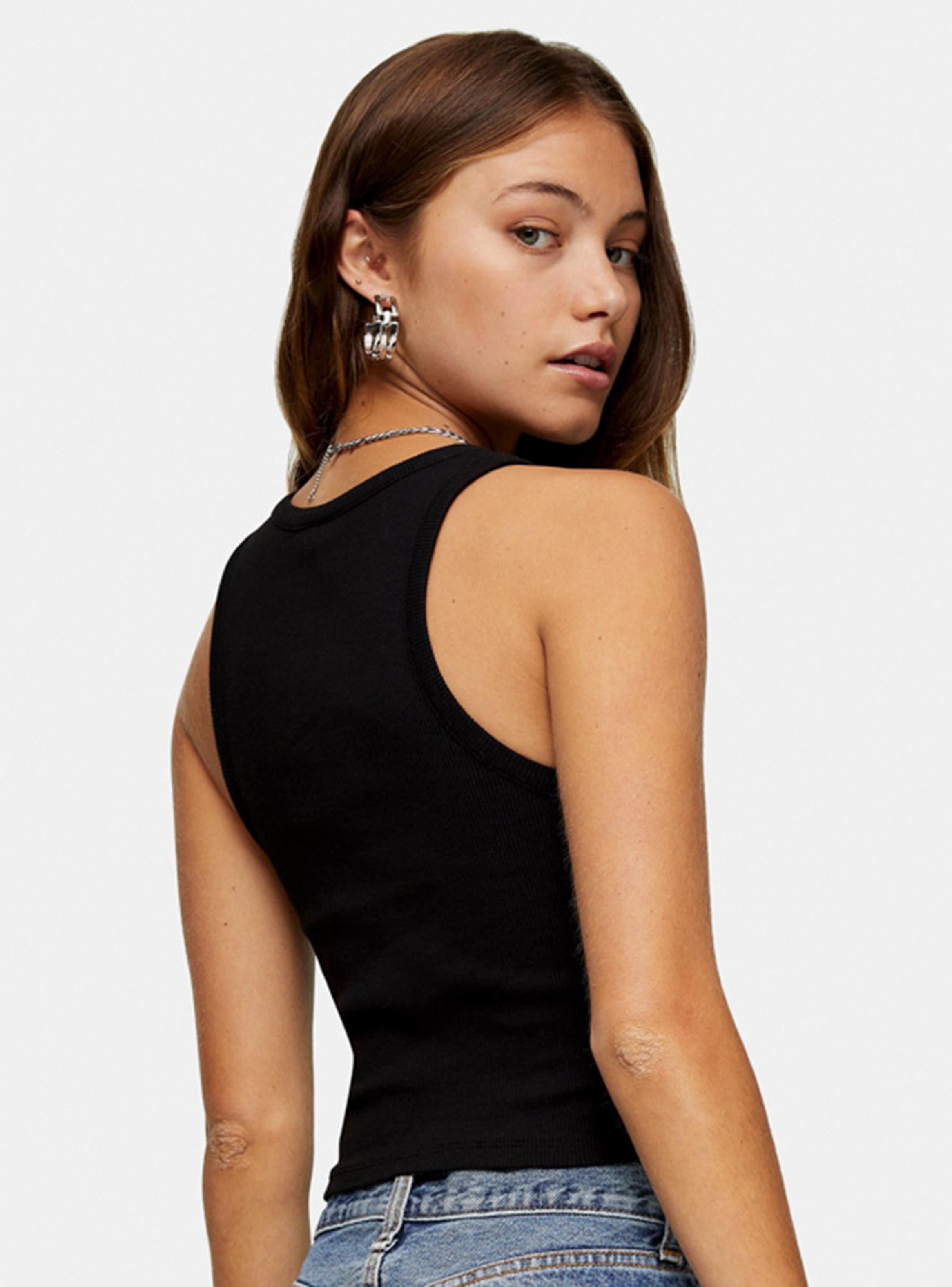 Polera Take It Easy in Black Topshop-1