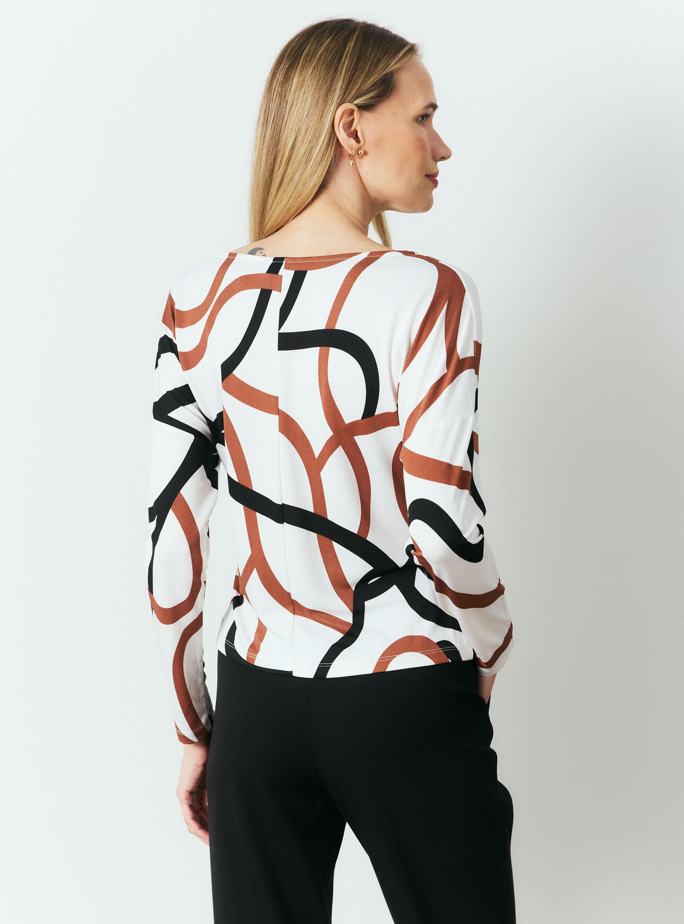 Polera Manga Larga Estampada-1