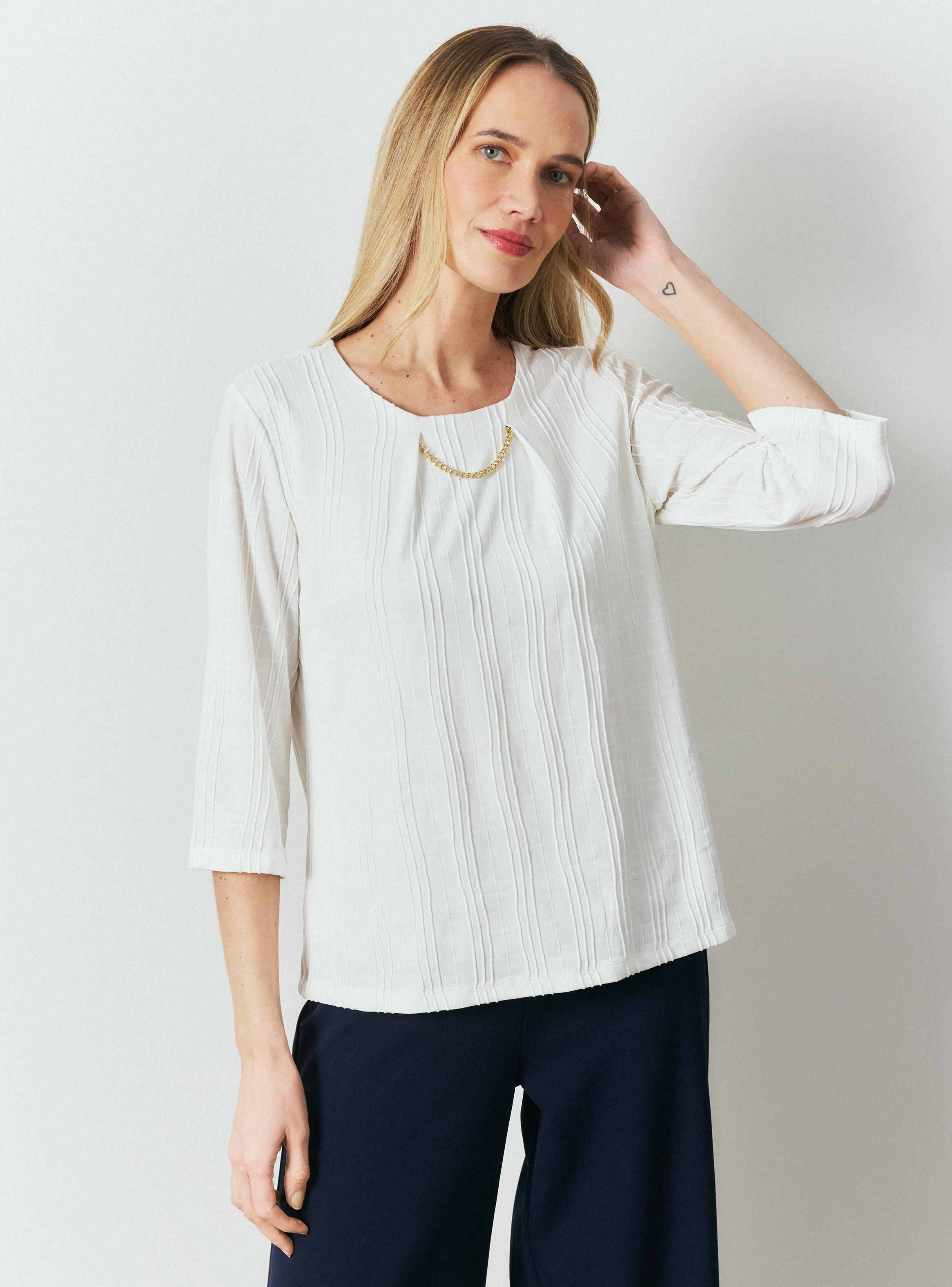 Polera Jacquard con Cadena-0