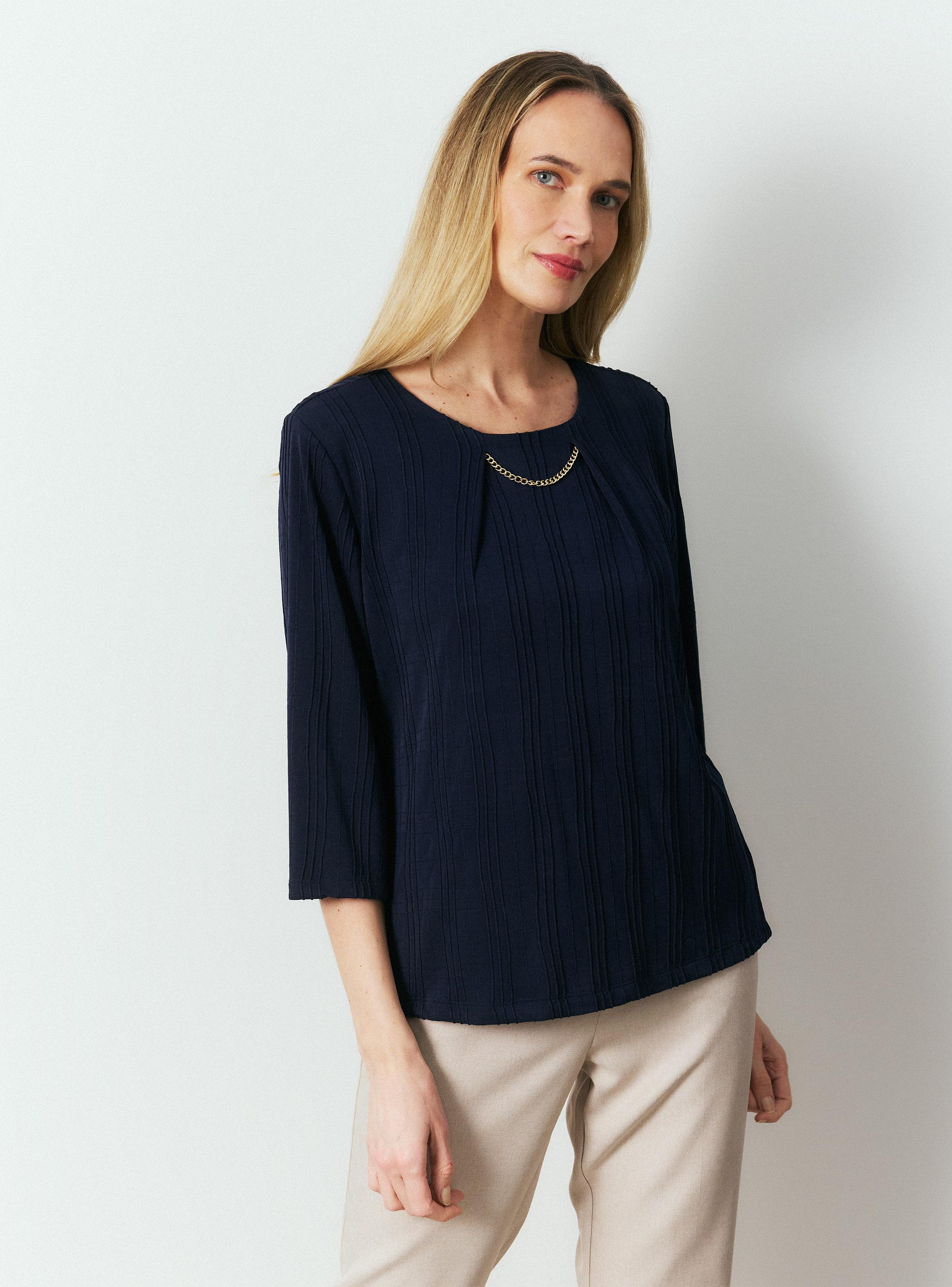 Polera Jacquard con Cadena-0