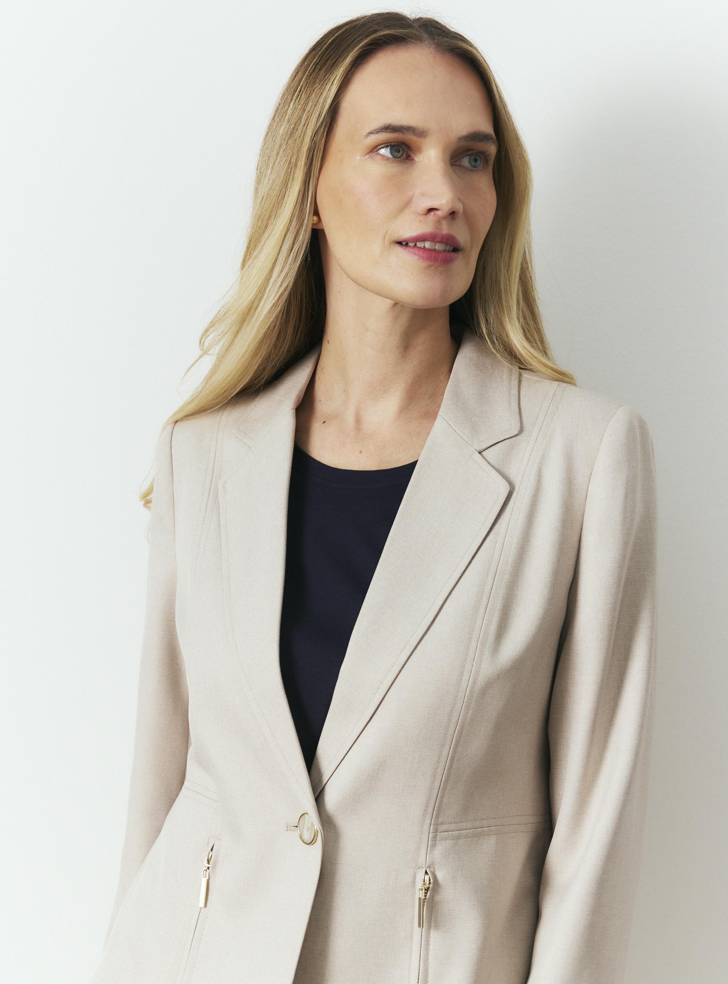 Blazer Bolsillos con Cierre Metálico-2