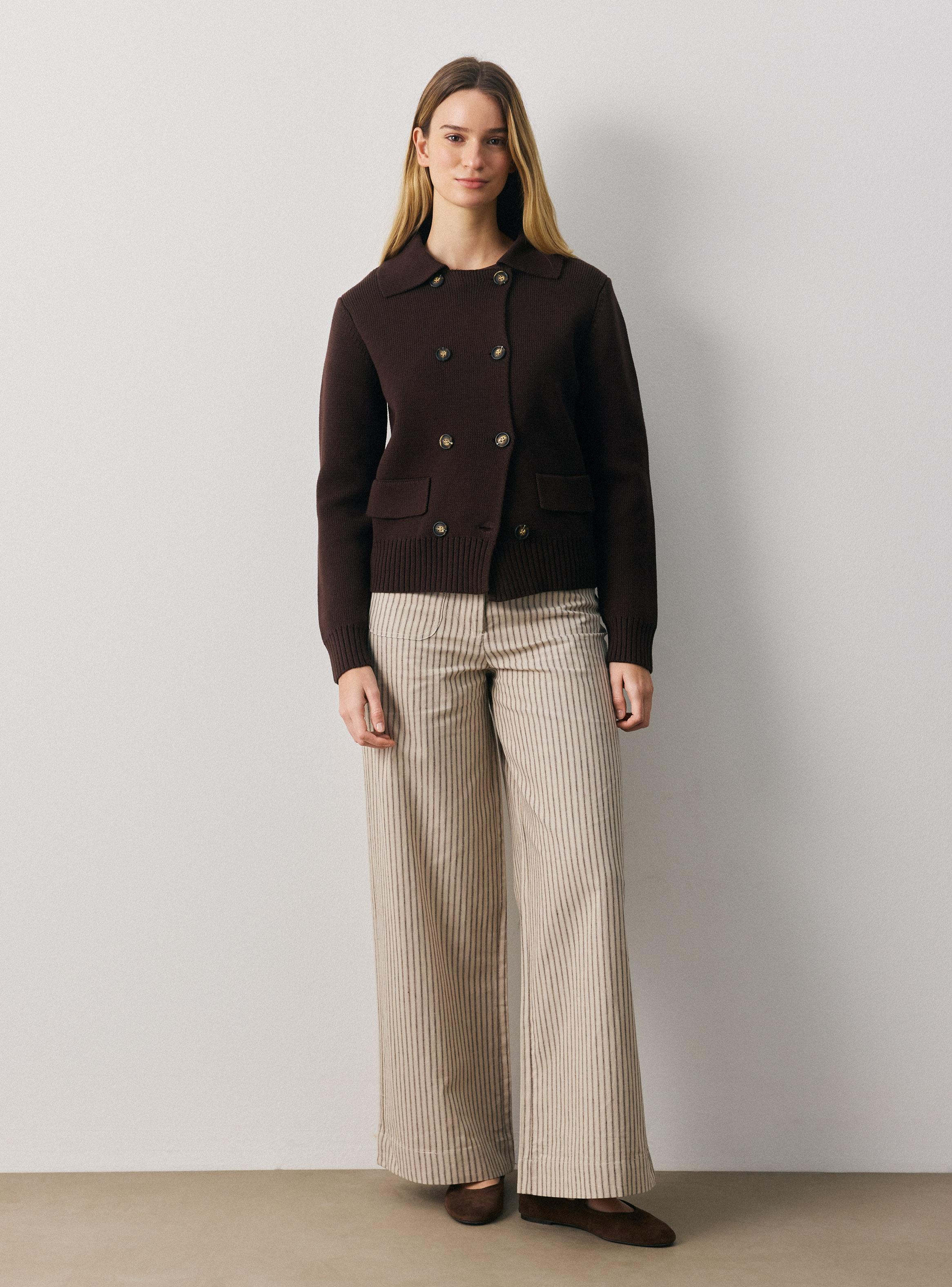 Cardigan con Doble Línea de Botones-4