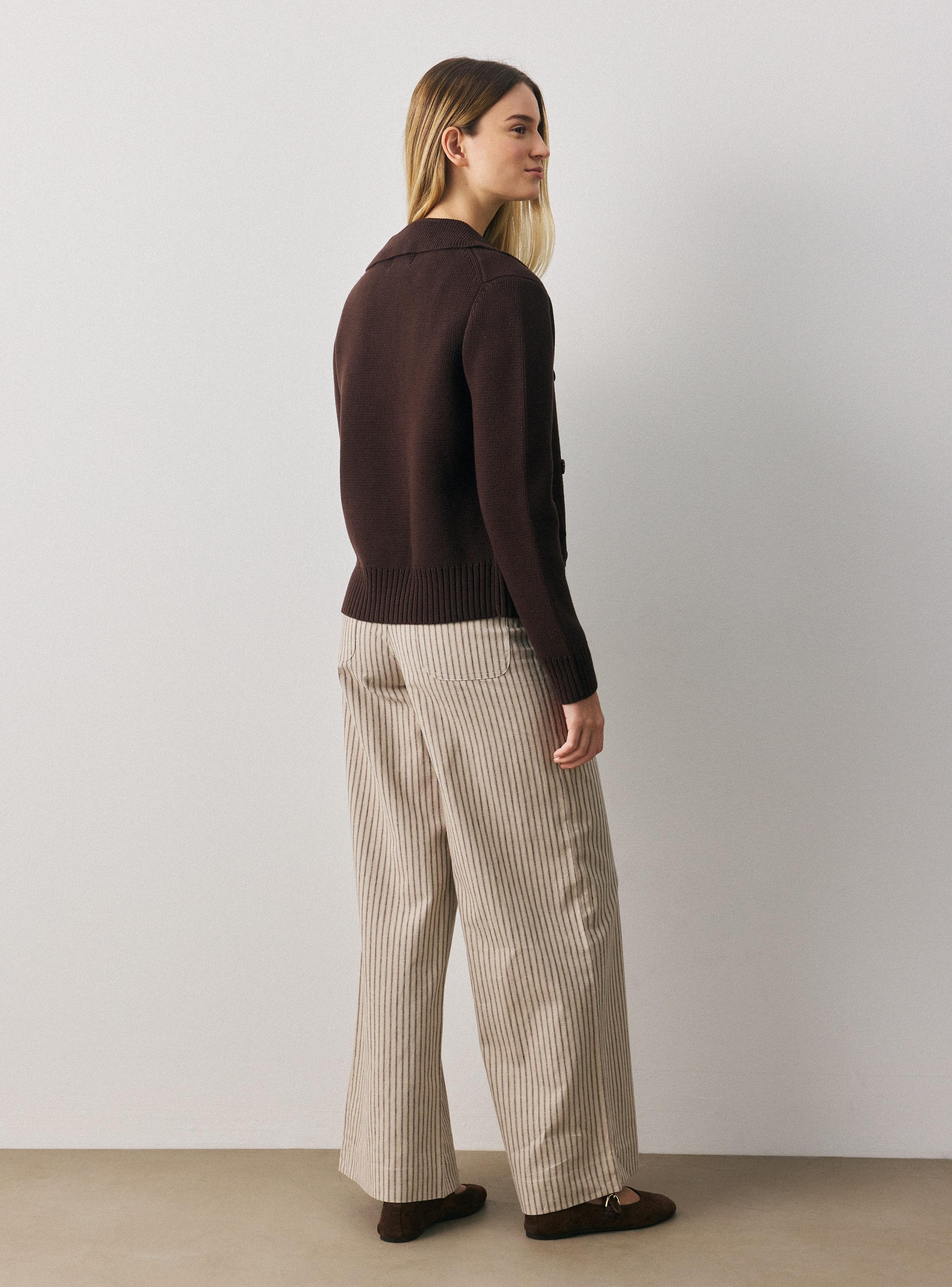 Cardigan con Doble Línea de Botones-5