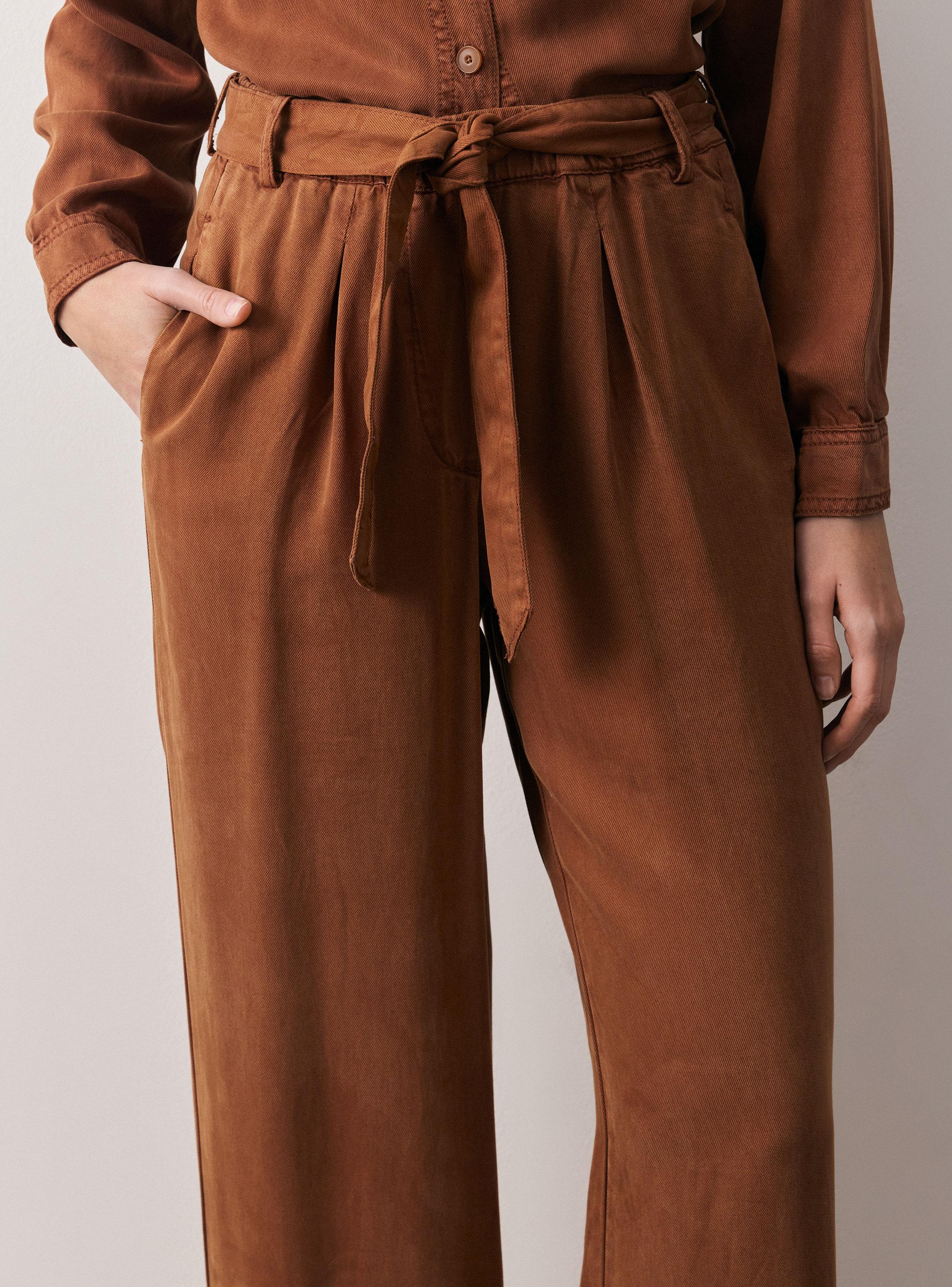 Pantalón Cintura Elasticada y Lazo-2