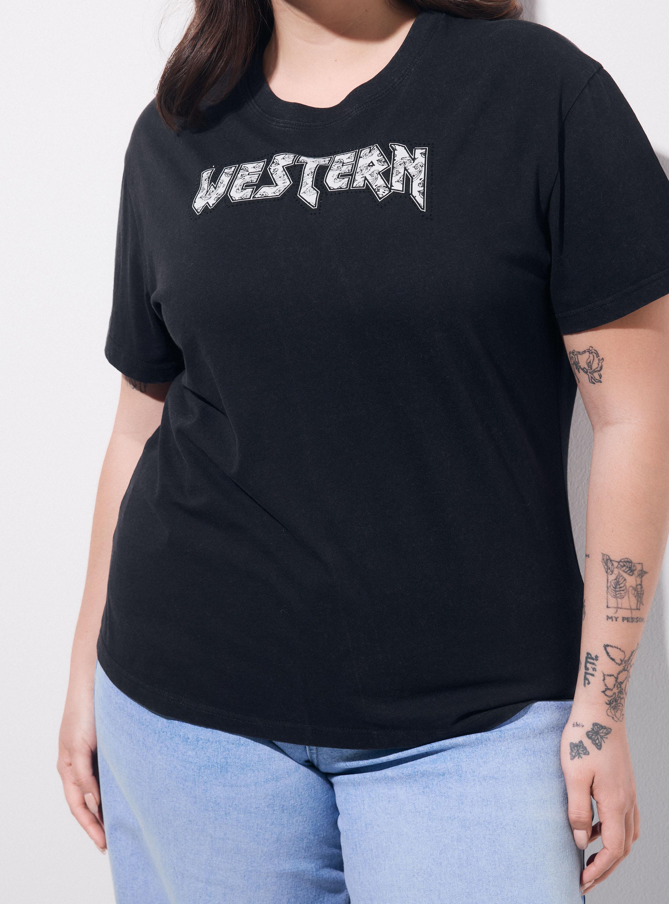 Polera Lavada Estampado y Strass-3