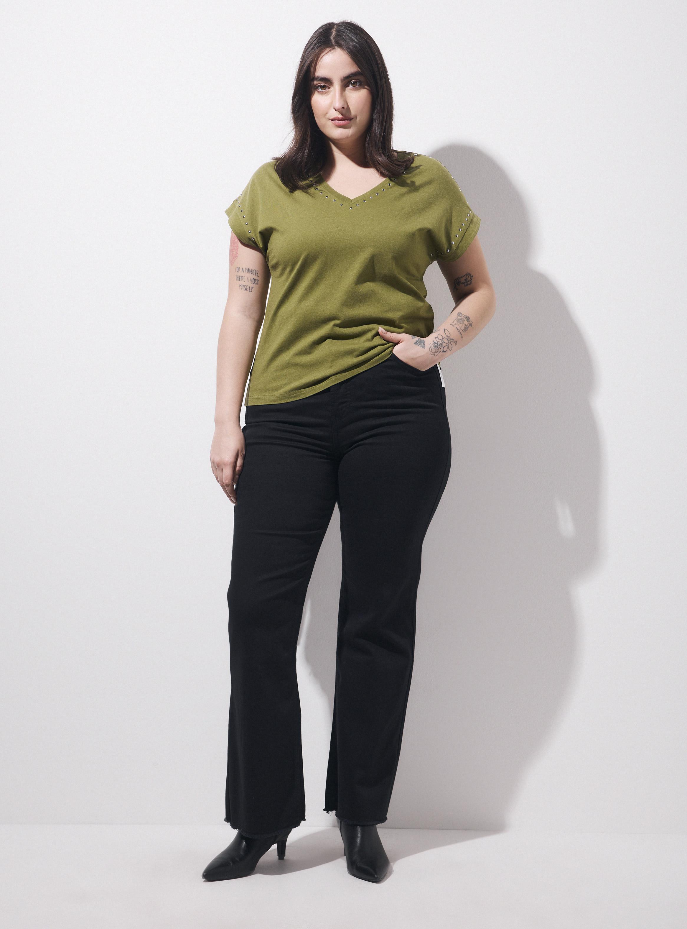 Jeans Flare Crop-4