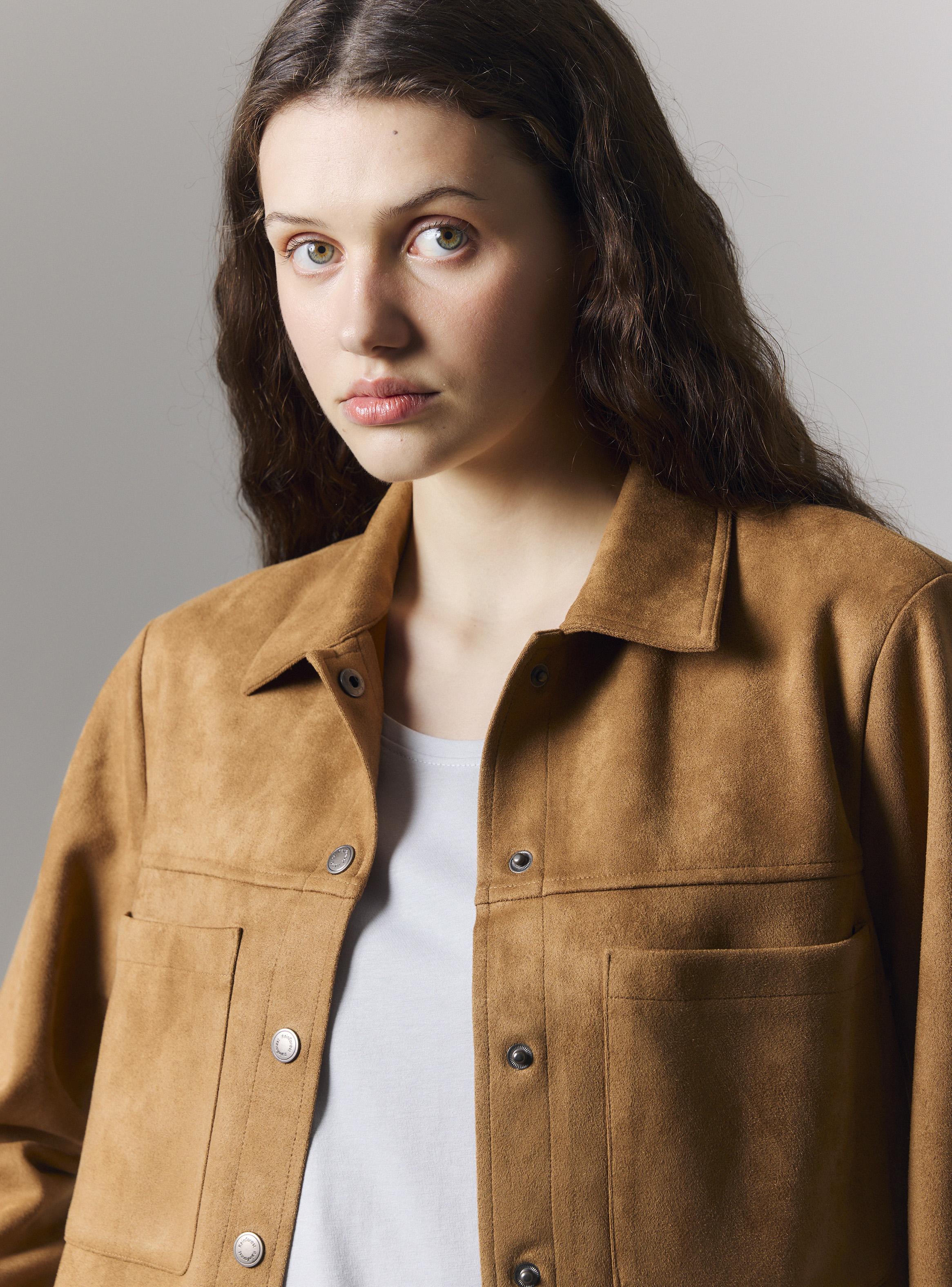 Chaqueta Camisa con Bolsillos y Botones Metálicos-2