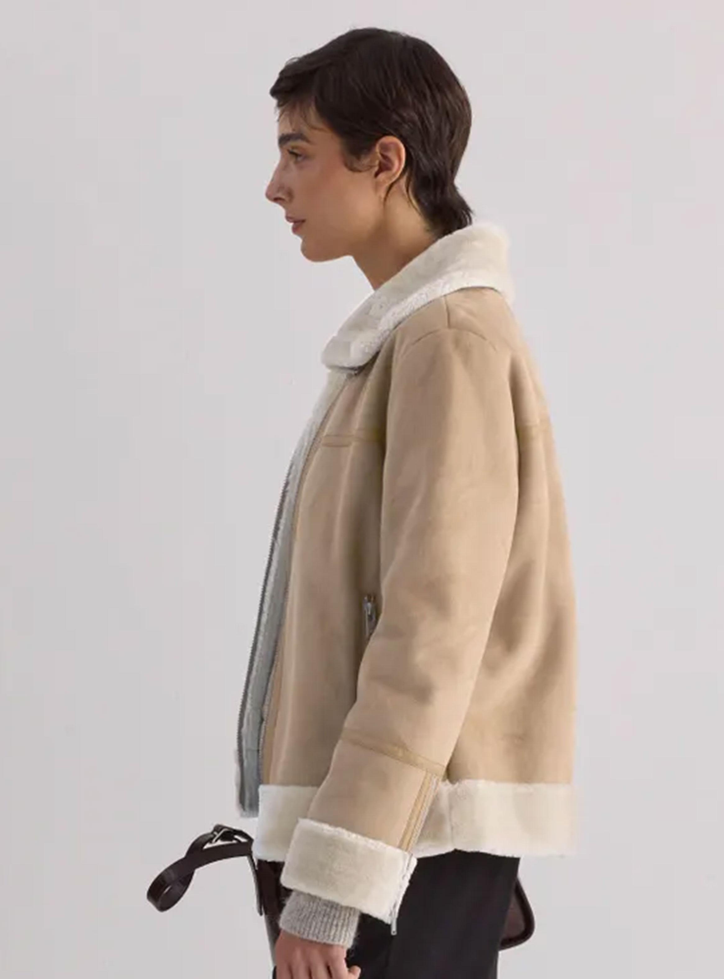 Chaqueta Lanar Gothan Beige Talla L-2