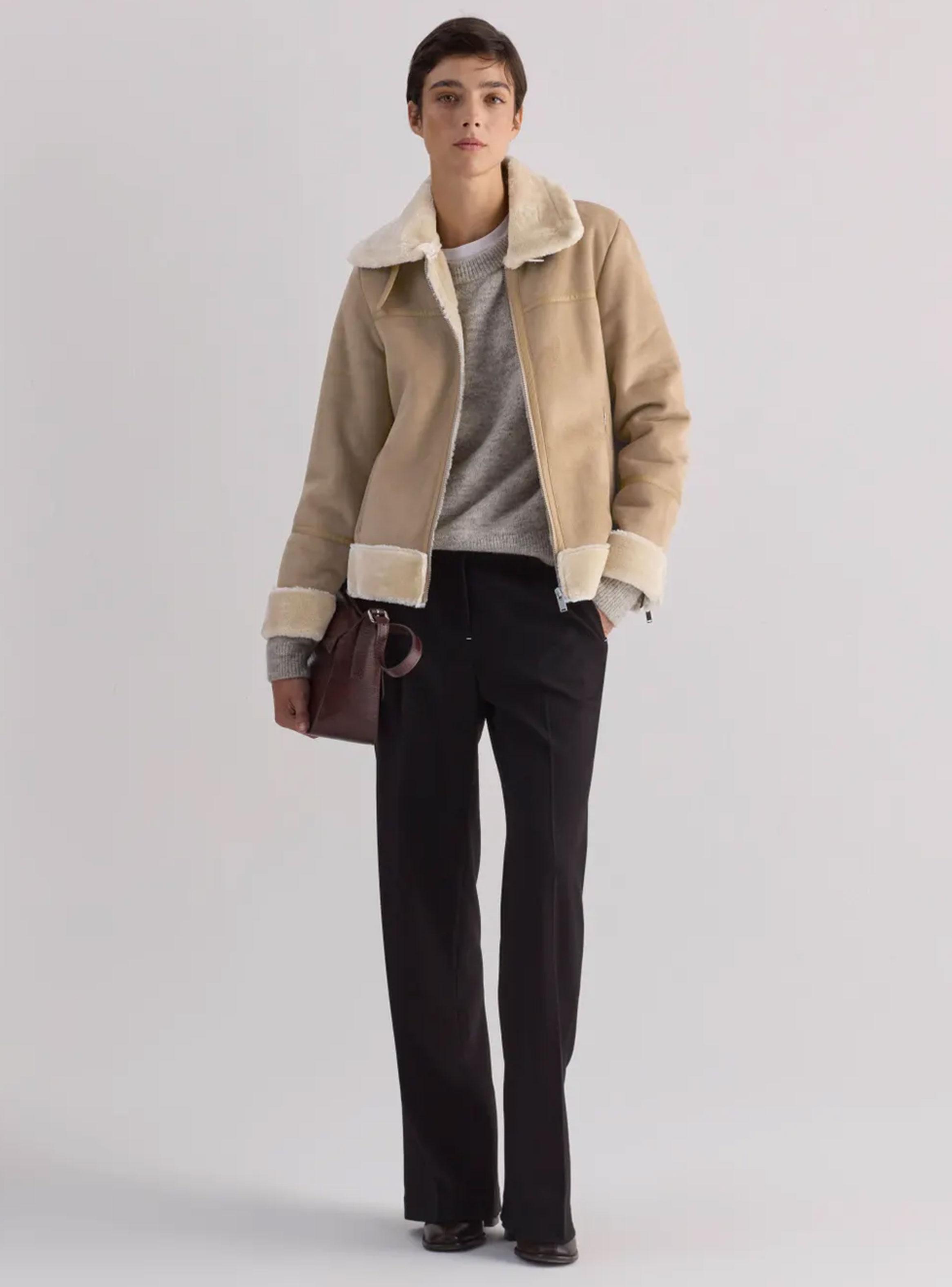 Chaqueta Lanar Gothan Beige Talla L-4