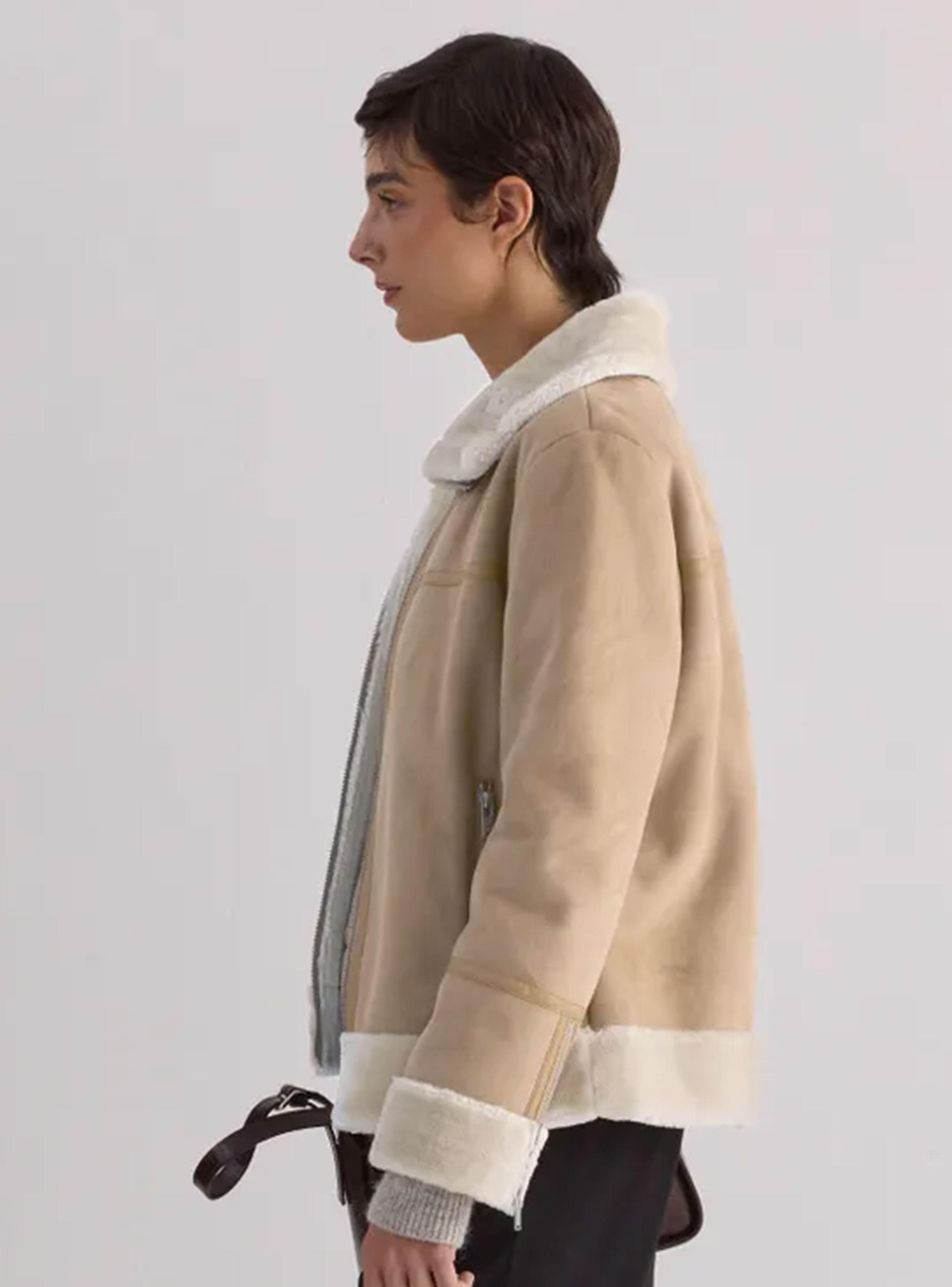 Chaqueta Lanar Gothan Beige Talla M-2