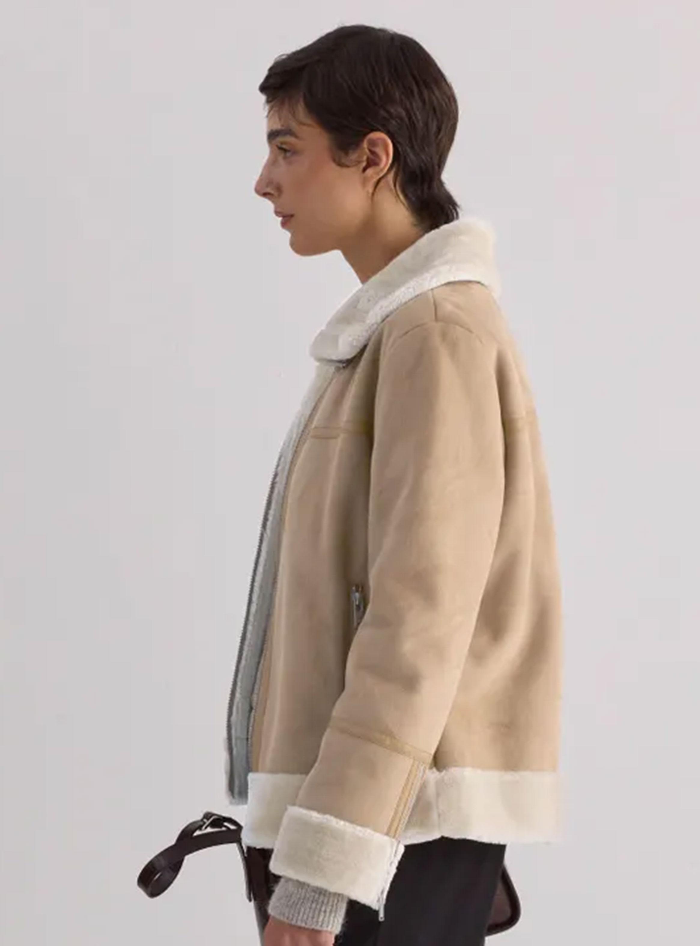 Chaqueta Lanar Gothan Beige Talla S-2