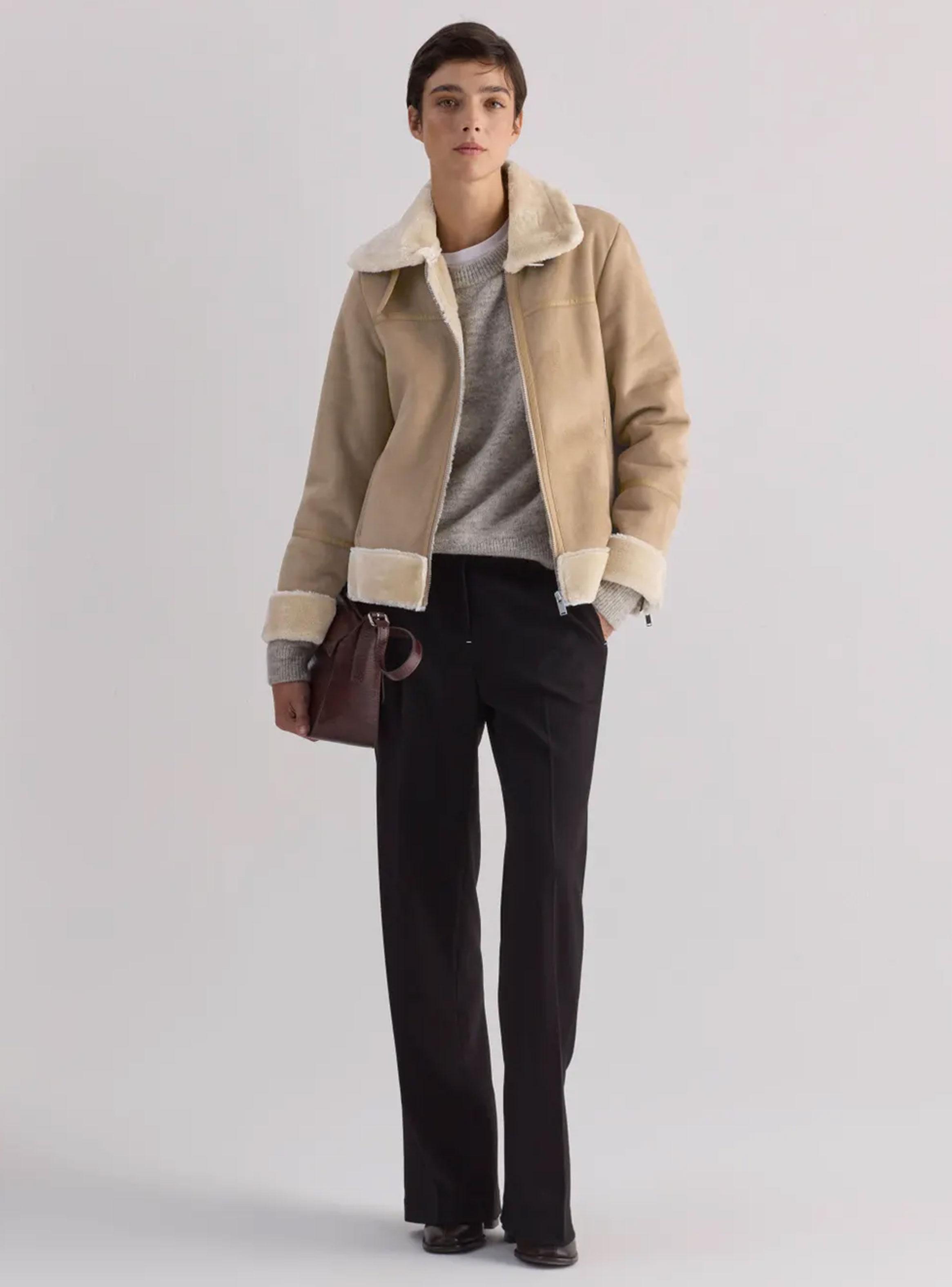 Chaqueta Lanar Gothan Beige Talla XL-4