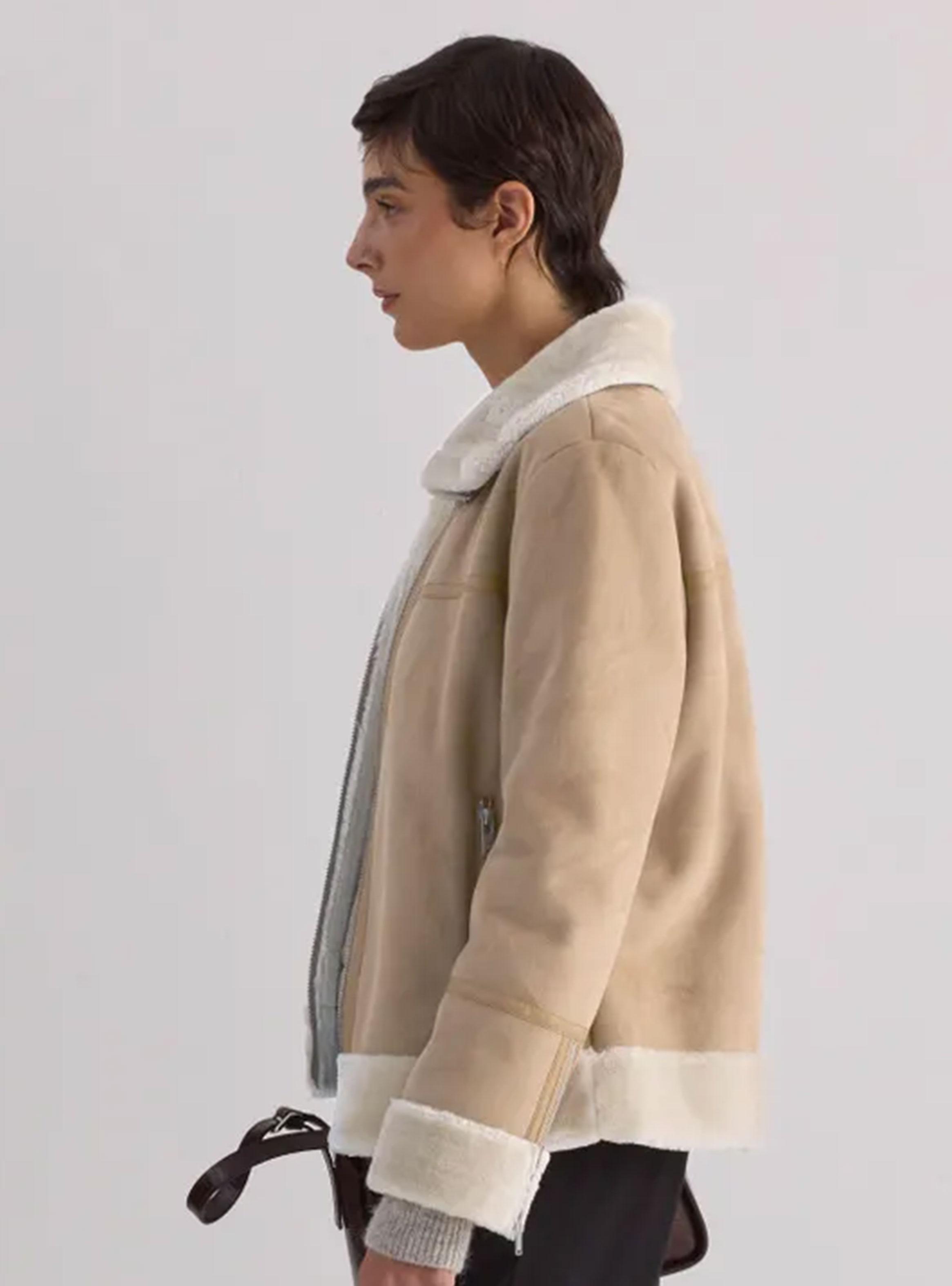 Chaqueta Lanar Gothan Beige Talla XL-2