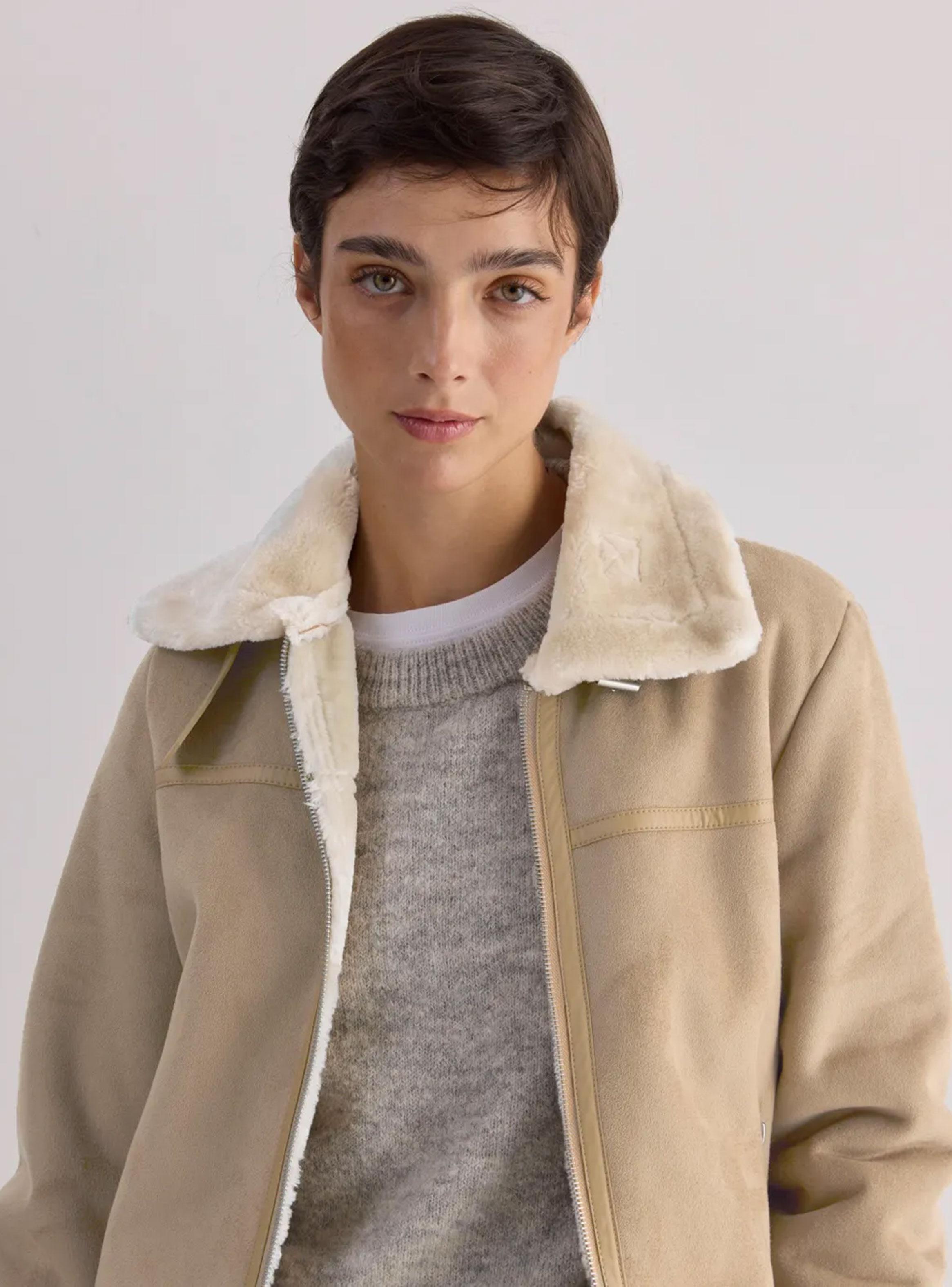 Chaqueta Lanar Gothan Beige Talla XL-3