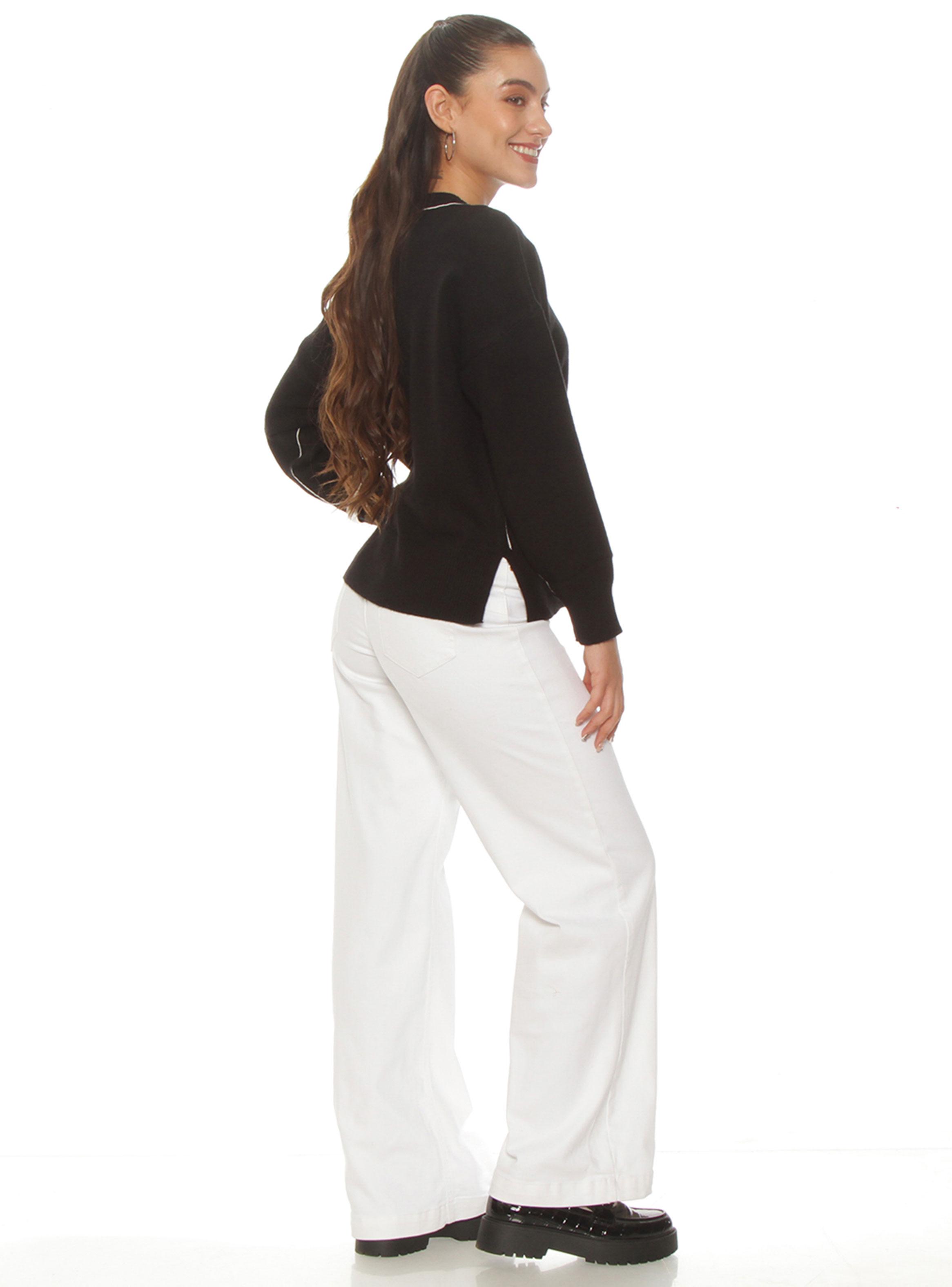 Sweater Manga Larga Escote Redondo-4