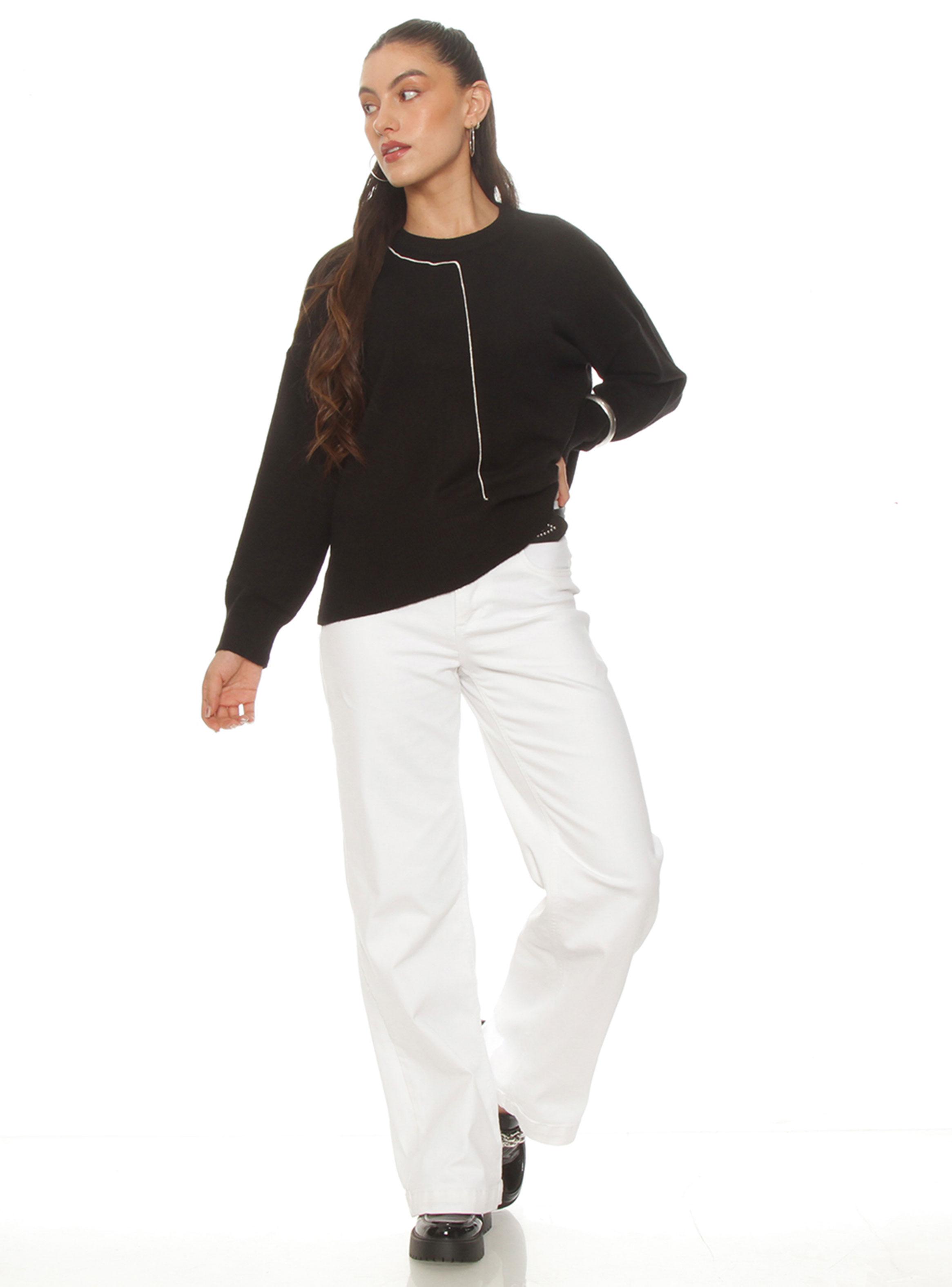 Sweater Manga Larga Escote Redondo-3