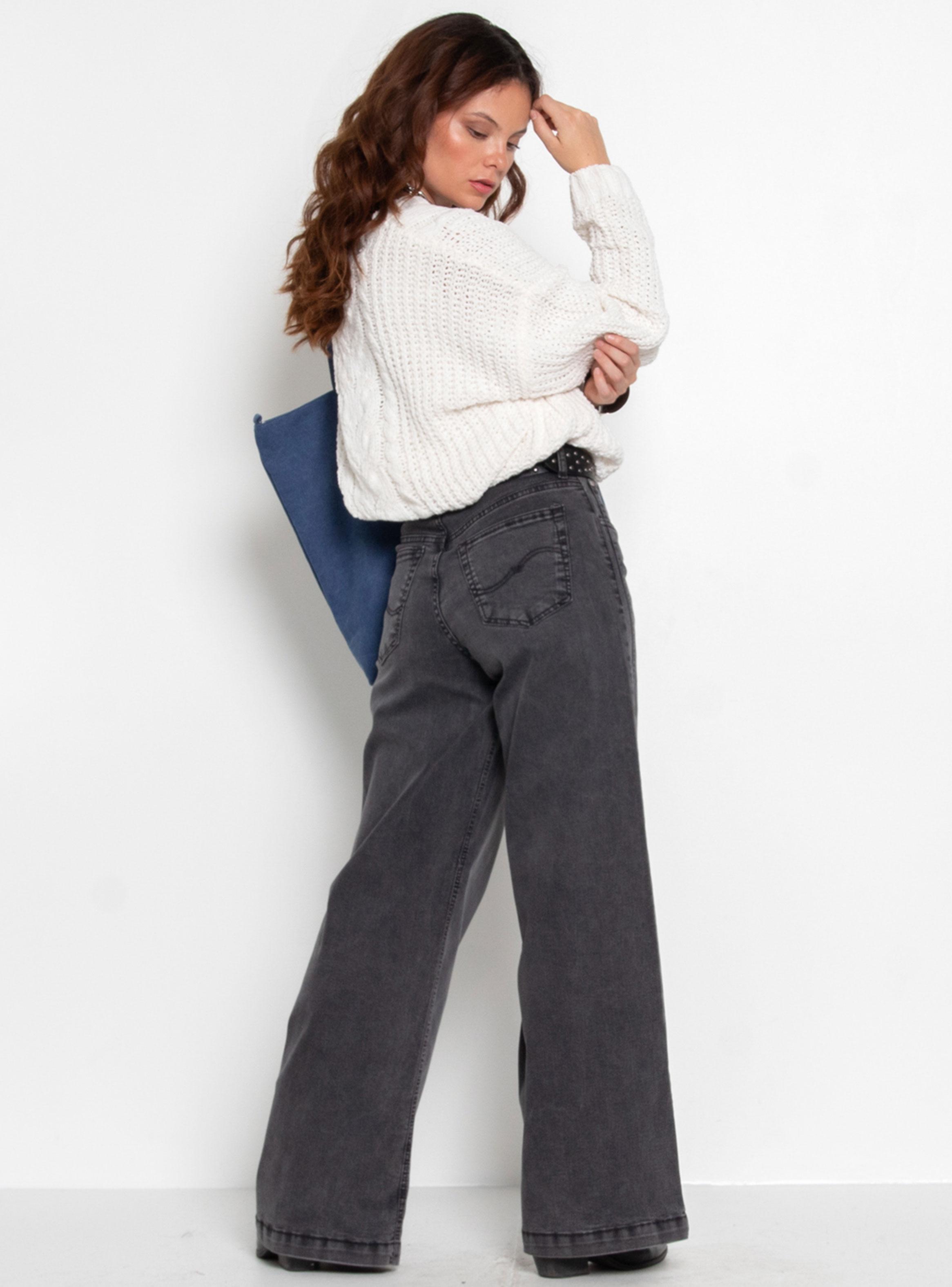 Sweater Chenille Manga Larga Escote V-4