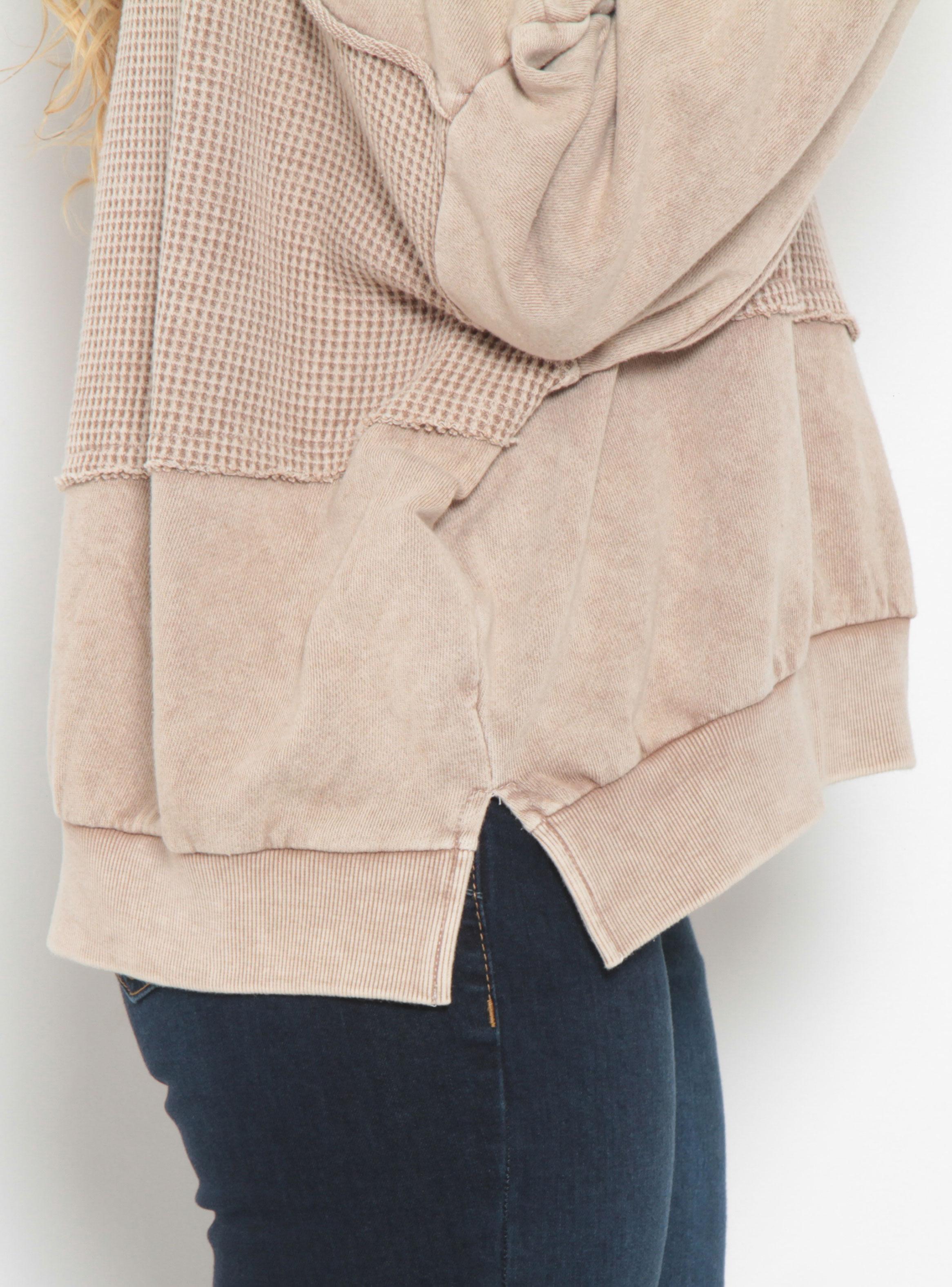 Sweater Acid Wash Escote Redondo con Textura-2