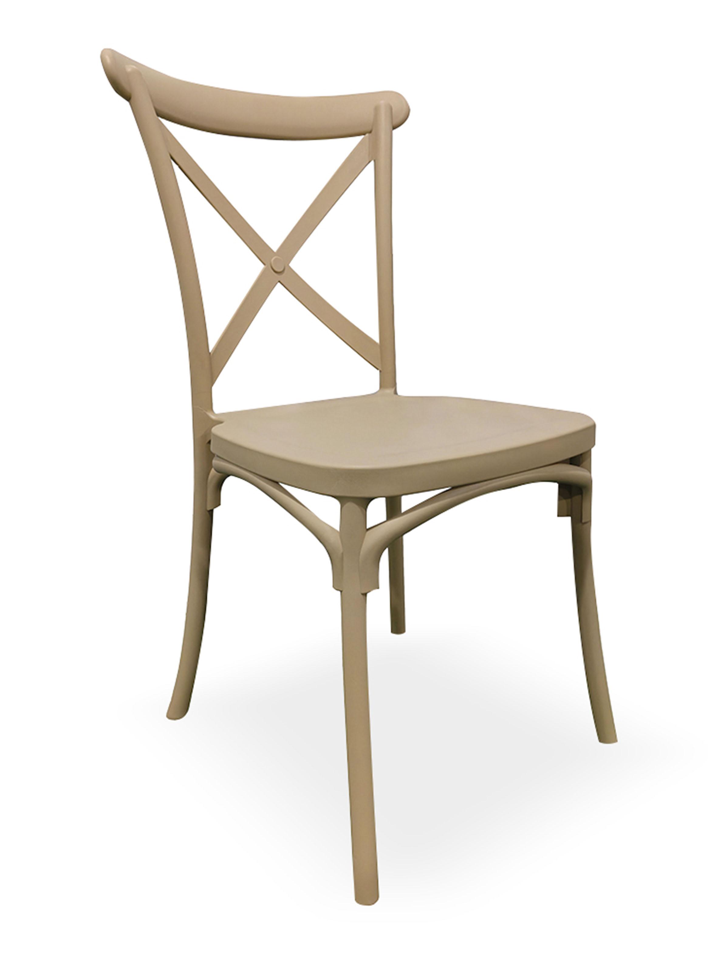 Pack de 4 Sillas Stack Beige-3