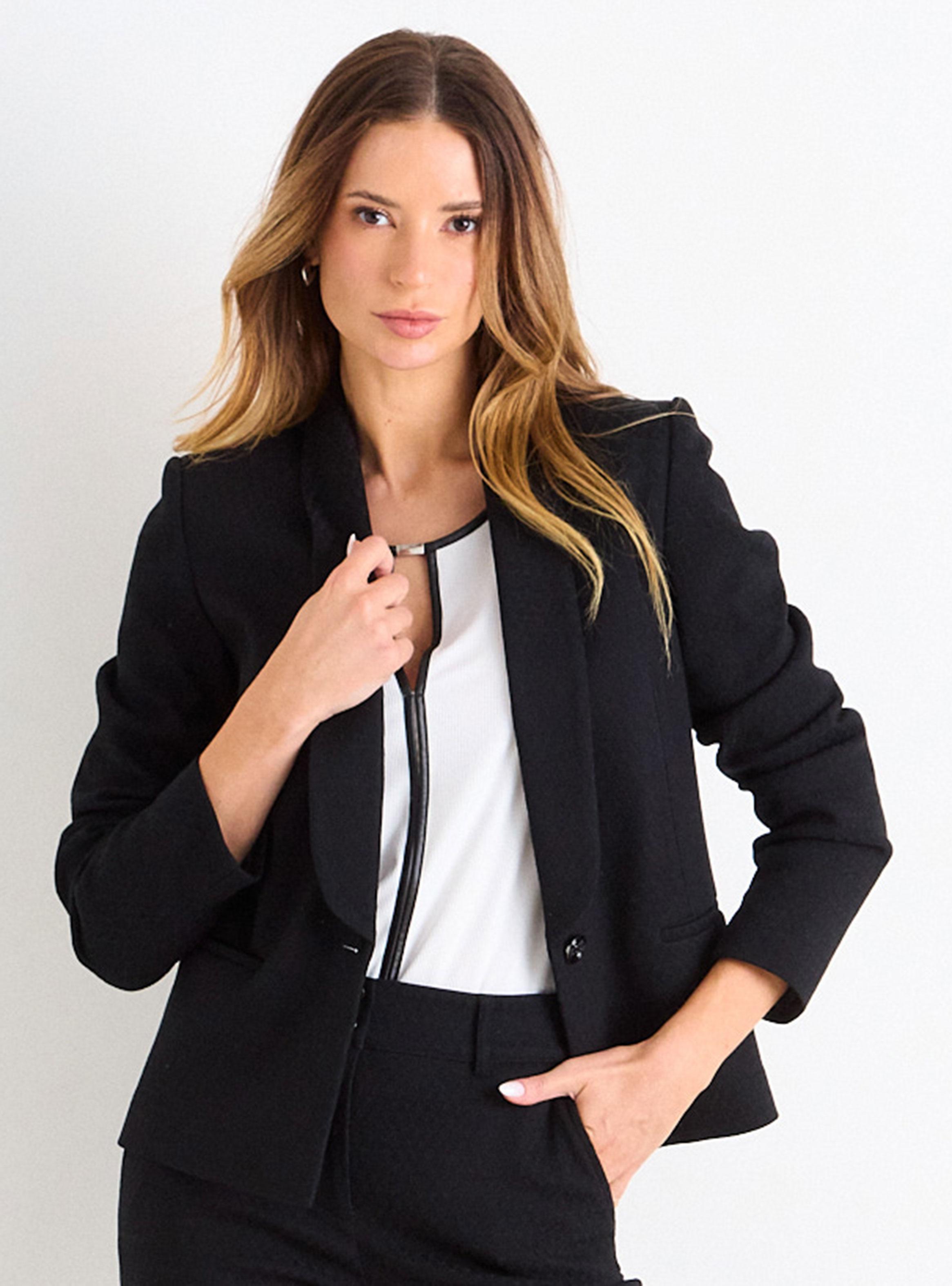 Blazer Liso Regular Súper Básico-0