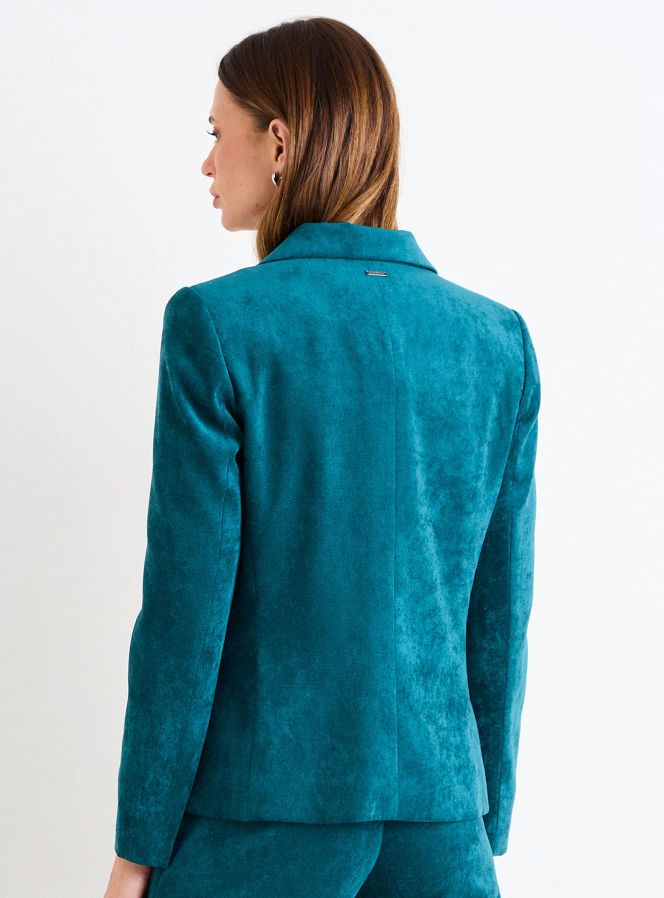 Blazer de Pana Liso Regular Color-1