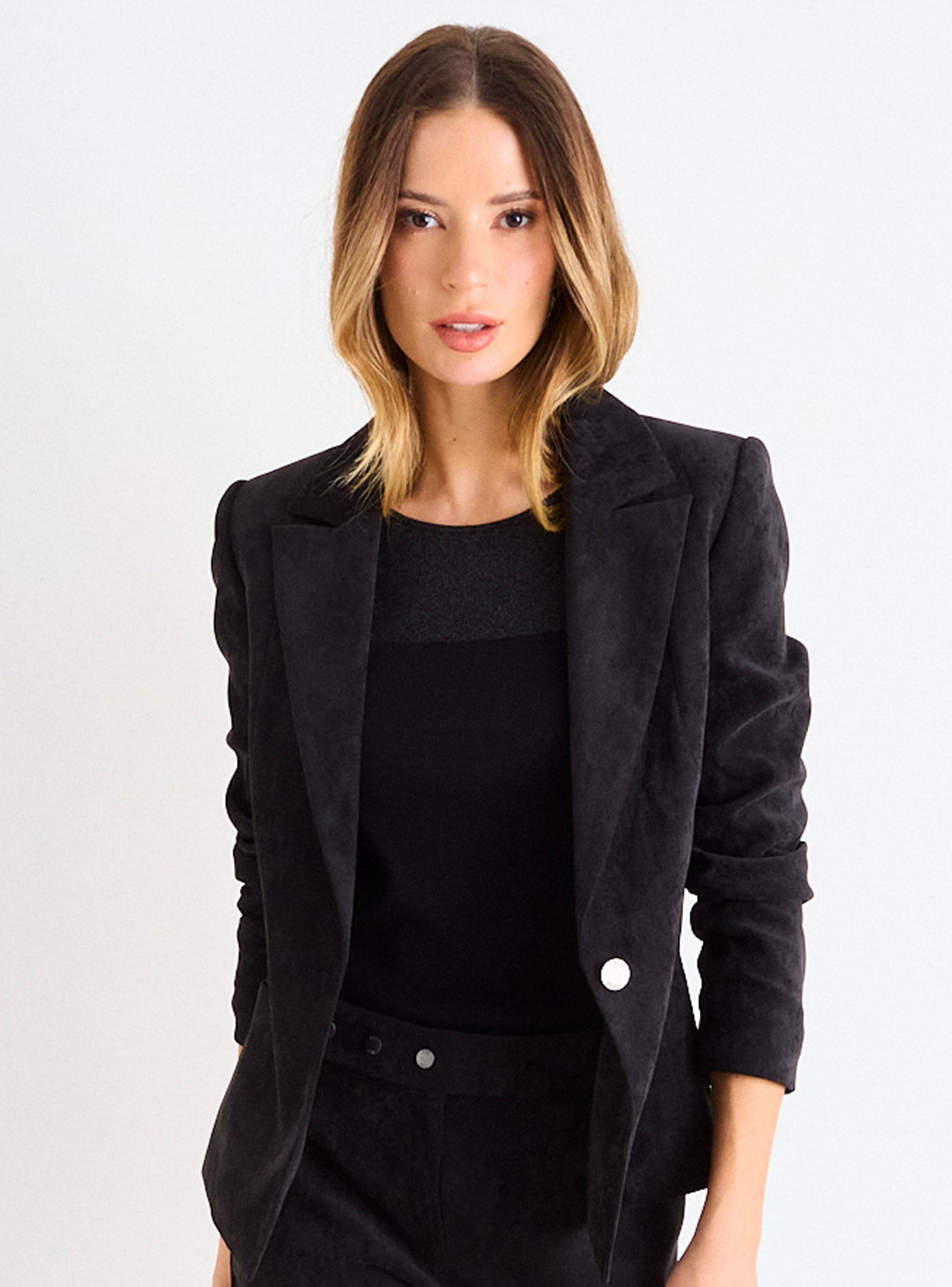 Blazer de Pana Liso Regular-0