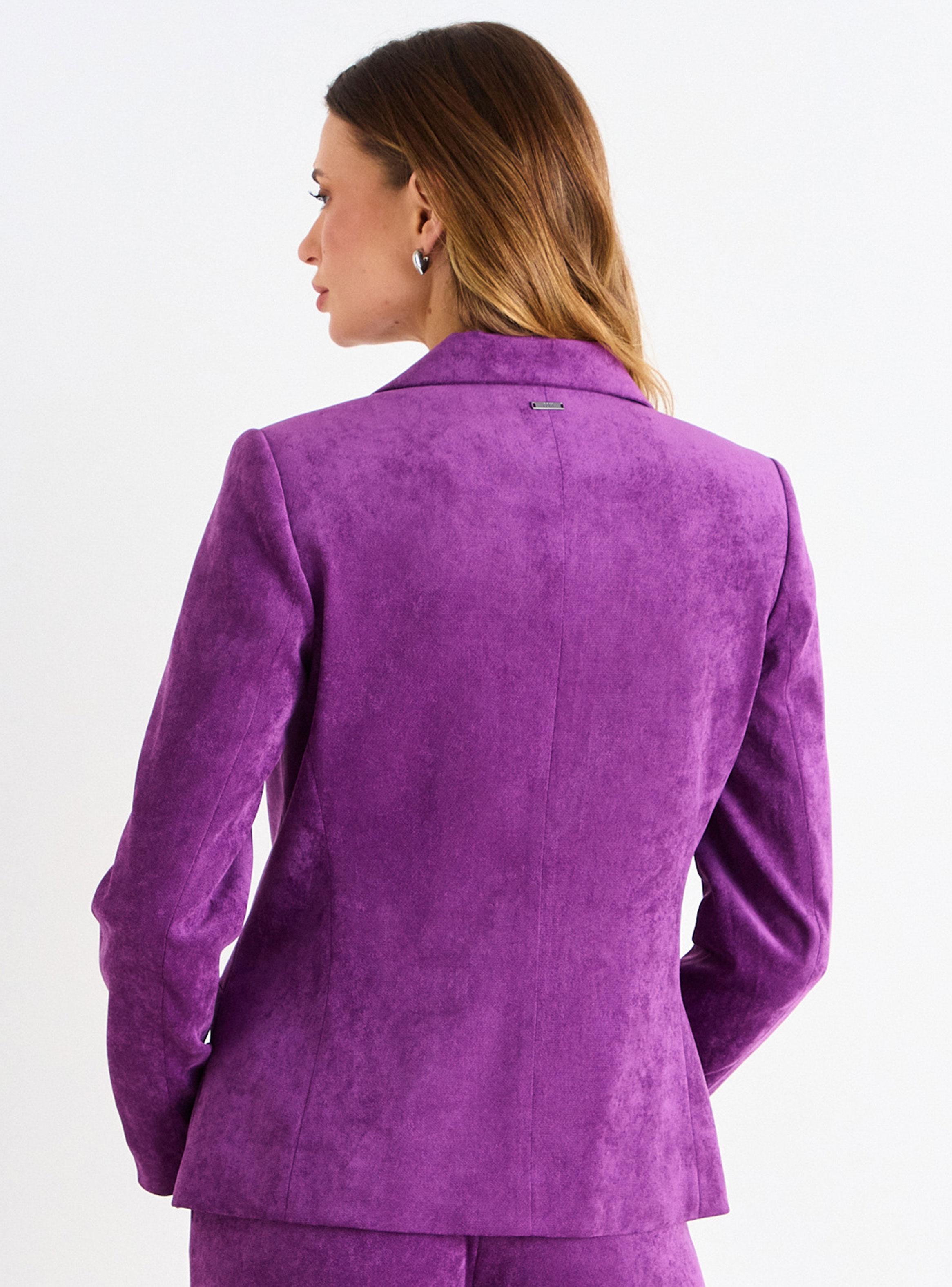 Blazer de Pana Liso con Botón Color-1