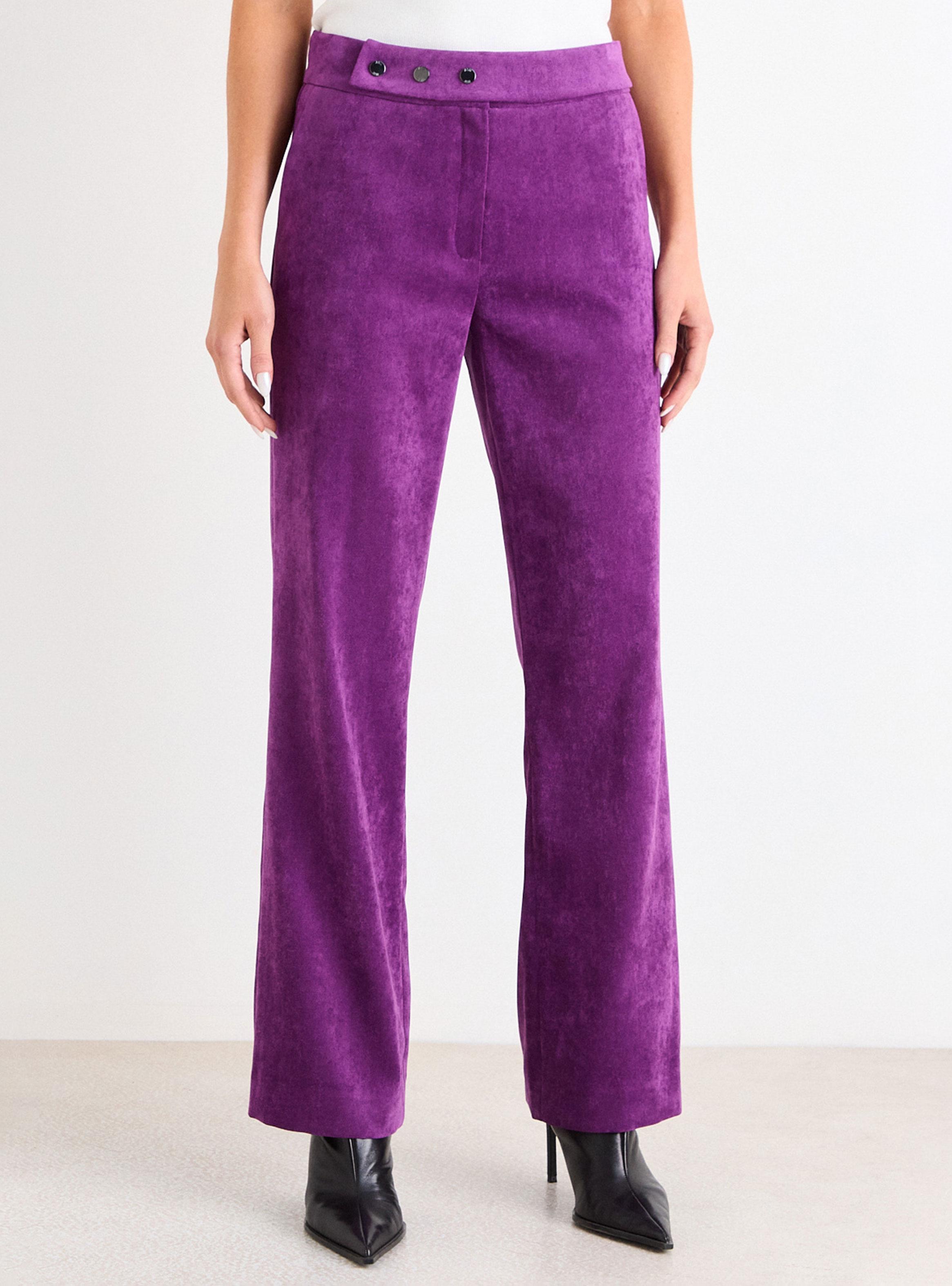 Pantalón de Pana Recto Regular Cierre-0