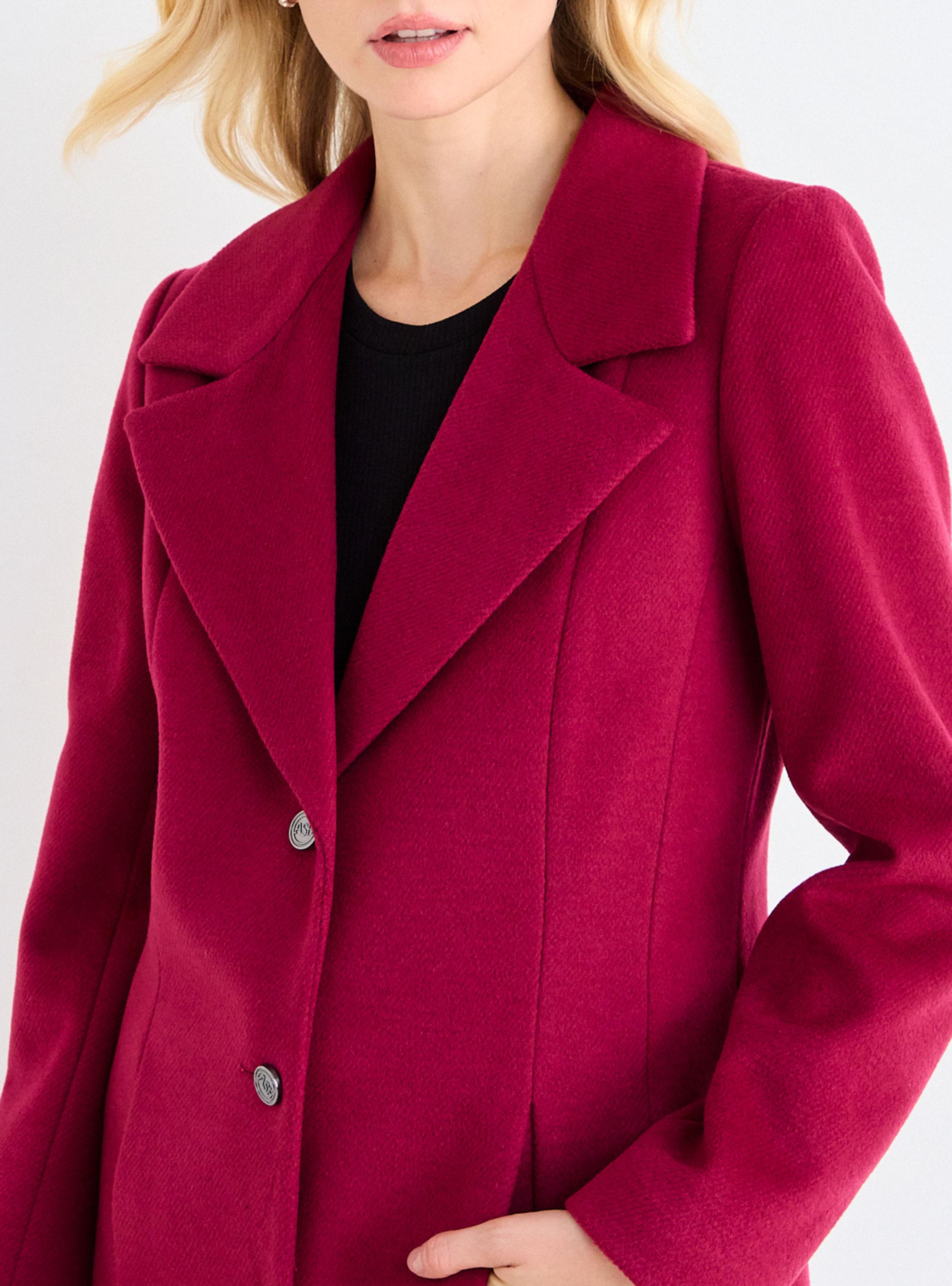 Abrigo Liso Botón Regular Color-2