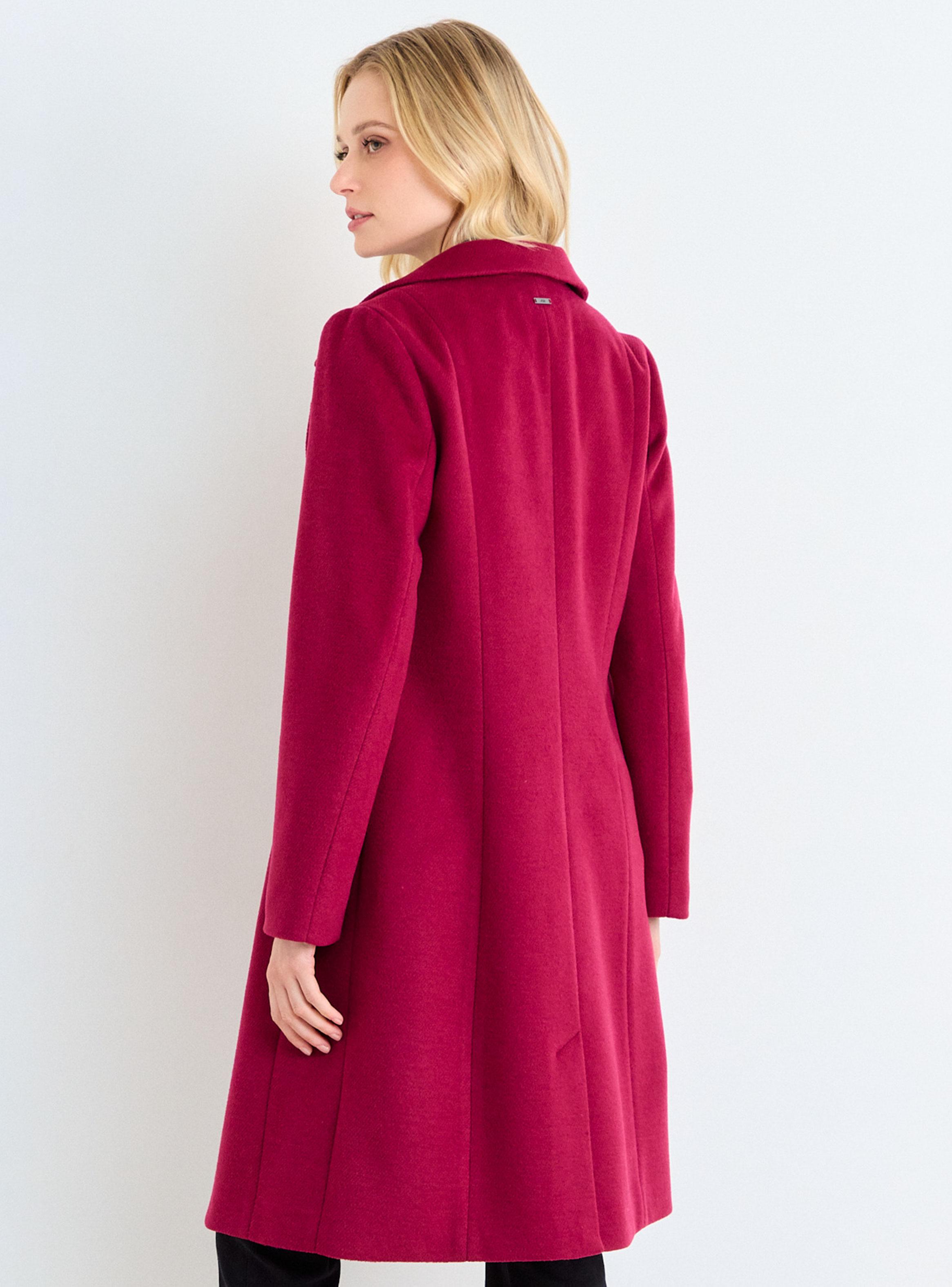 Abrigo Liso Botón Regular Color-1