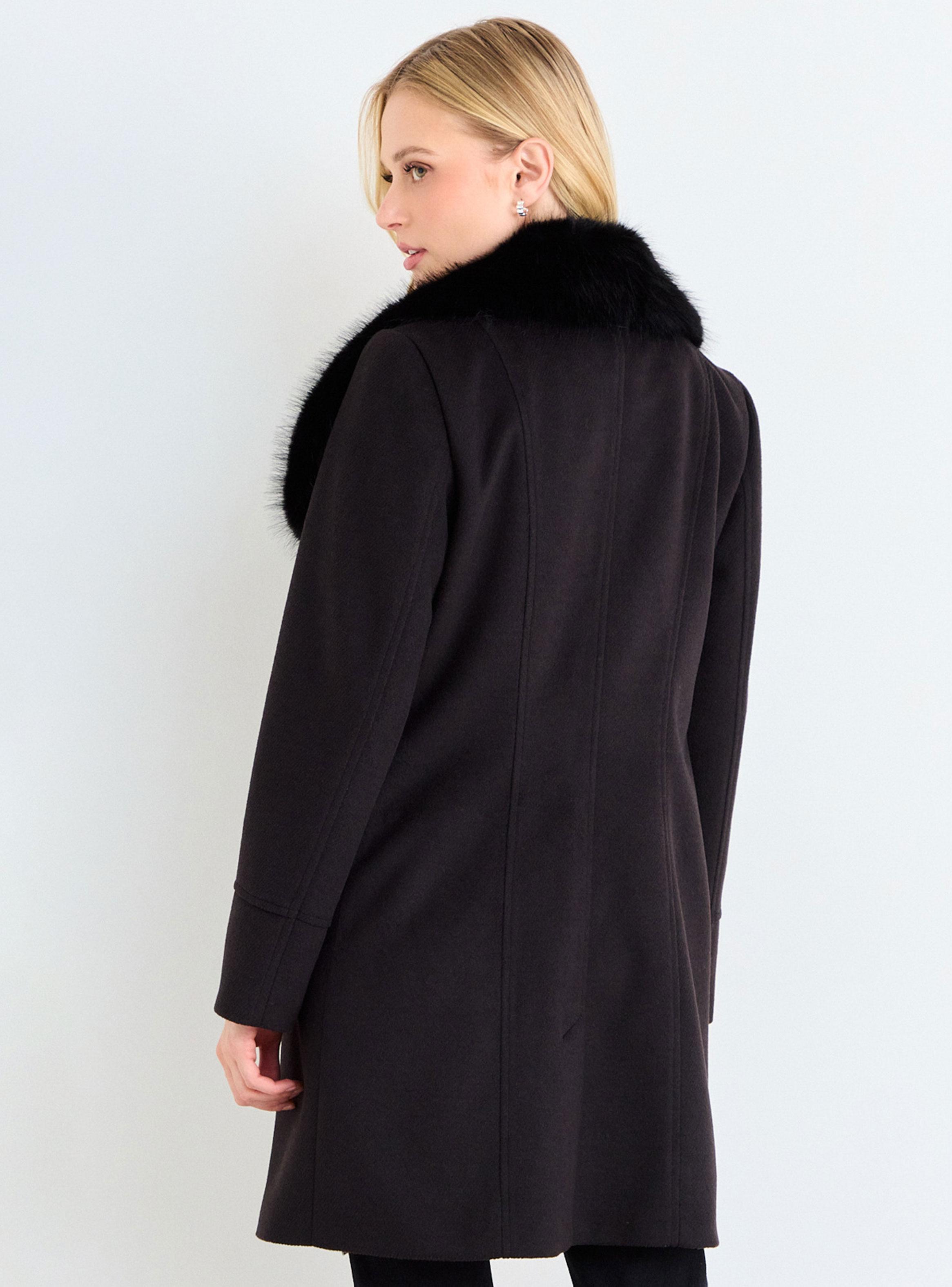 Abrigo Liso con Cuello y Cierre-1