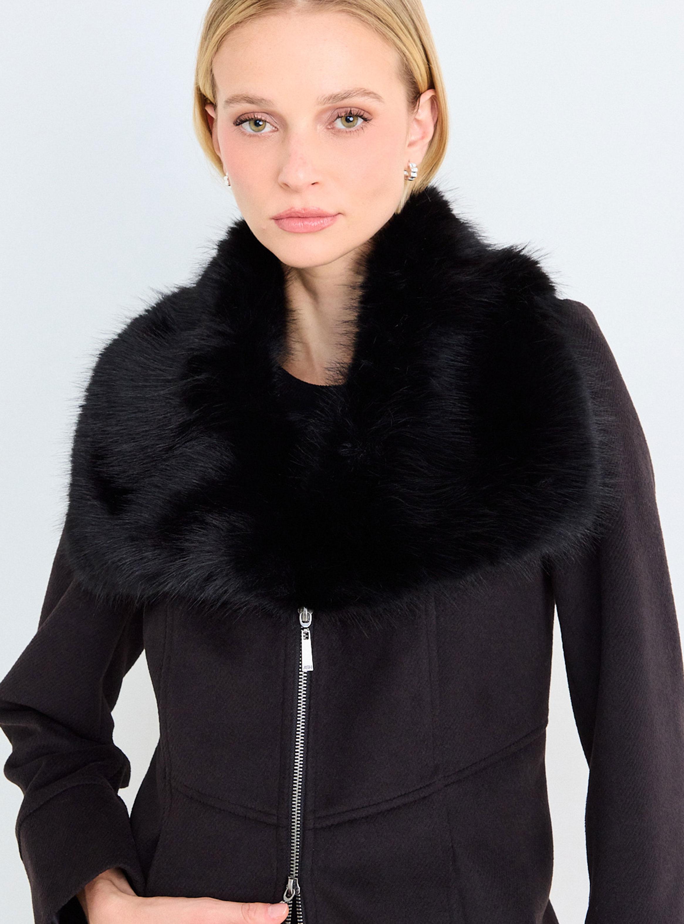 Abrigo Liso con Cuello y Cierre-2