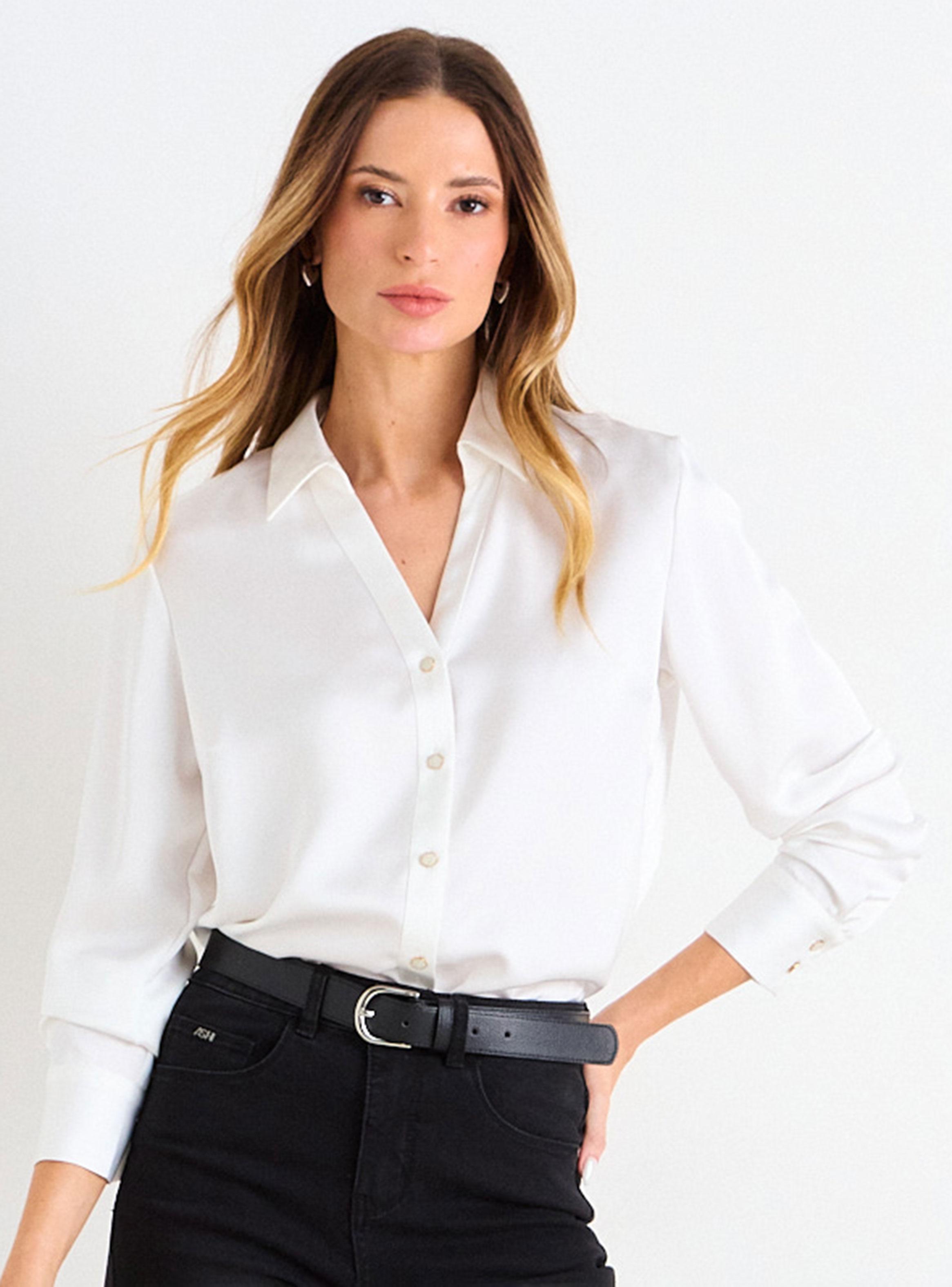 Blusa Lisa con Botones-0