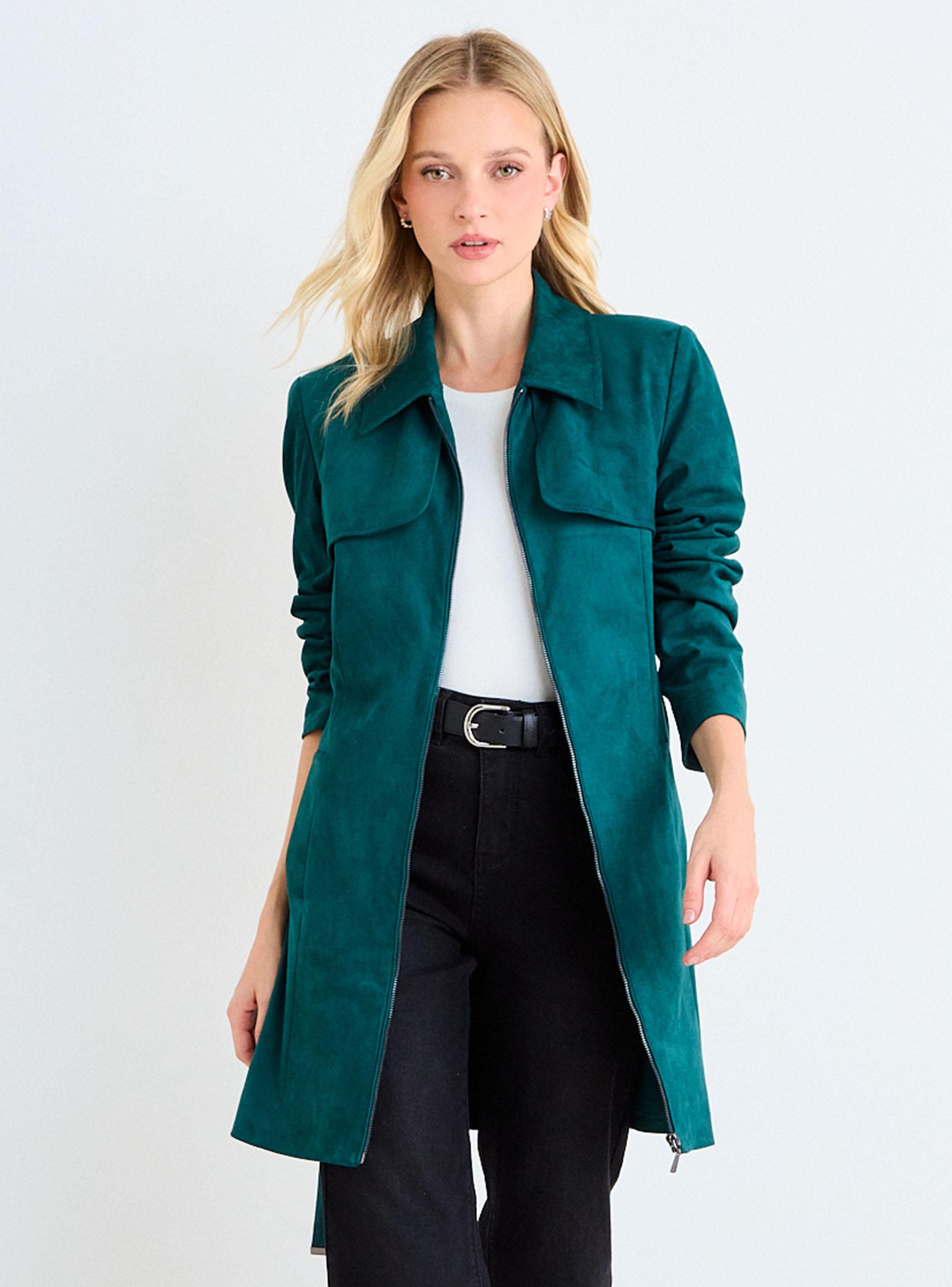 Trench Liso Cuello y Cierre-0